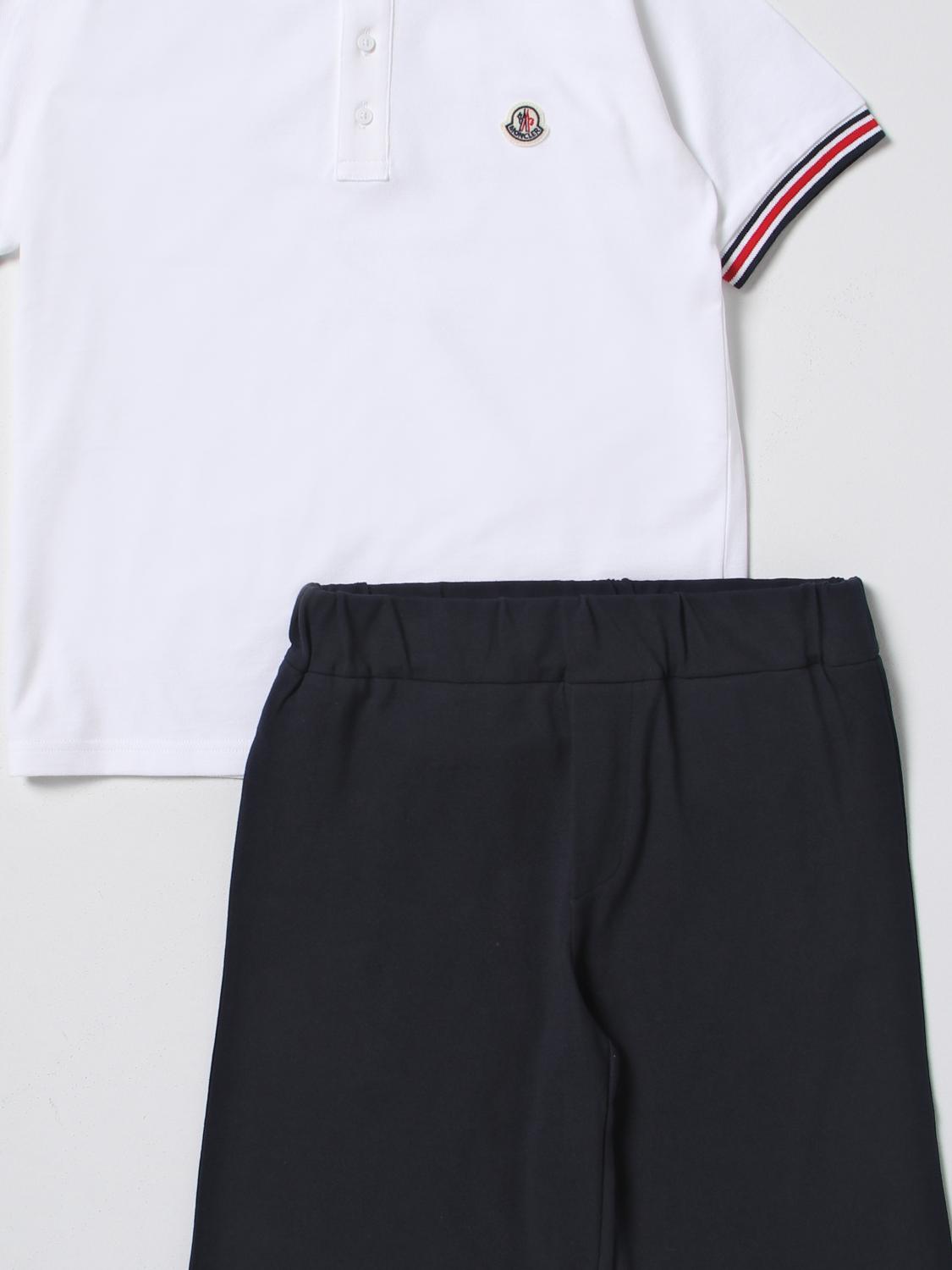 MONCLER CLOTHING SET: Tracksuit kids Moncler, White - Img 3