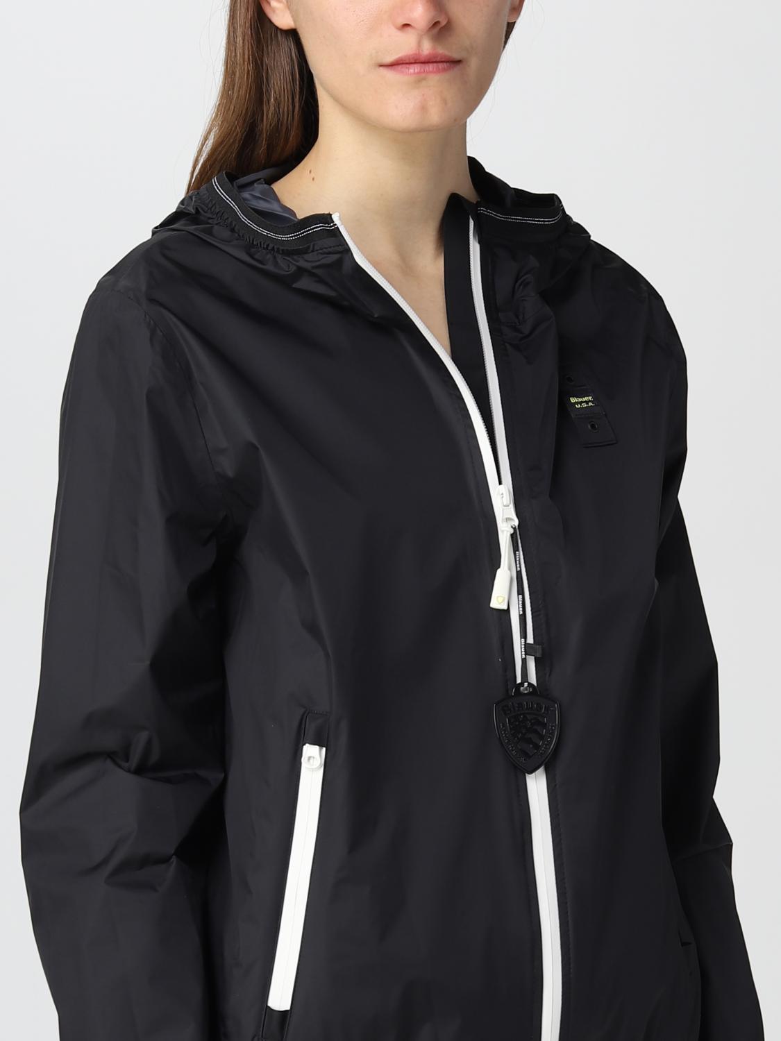 BLAUER JACKE: Jacke damen Blauer, Schwarz - Img 4