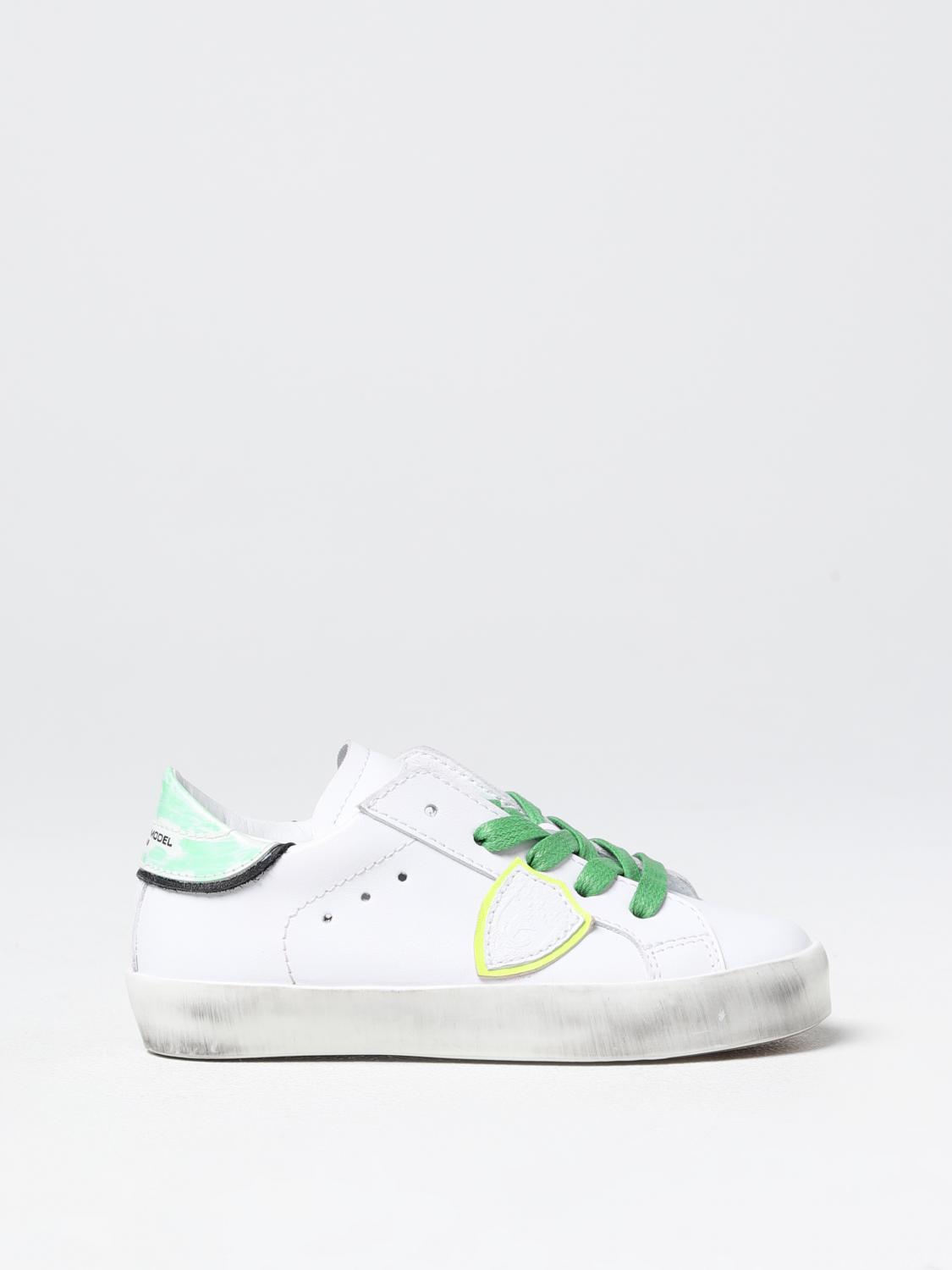 PHILIPPE MODEL JUNIOR ZAPATILLAS: Zapatos niños Philippe Model, Blanco - Img 1