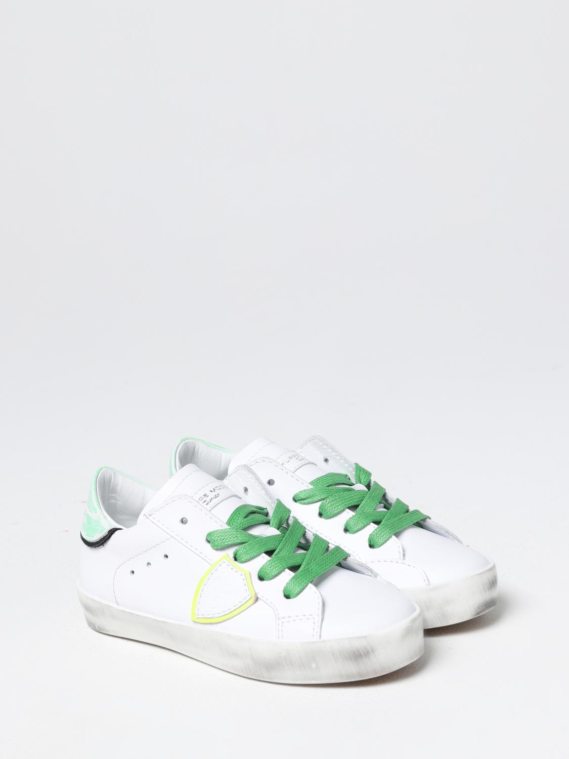 PHILIPPE MODEL JUNIOR ZAPATILLAS: Zapatos niños Philippe Model, Blanco - Img 2