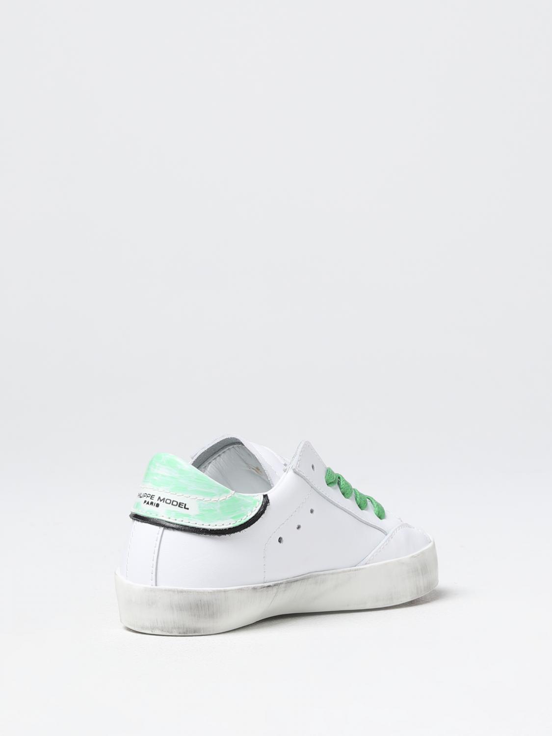 PHILIPPE MODEL JUNIOR ZAPATILLAS: Zapatos niños Philippe Model, Blanco - Img 3