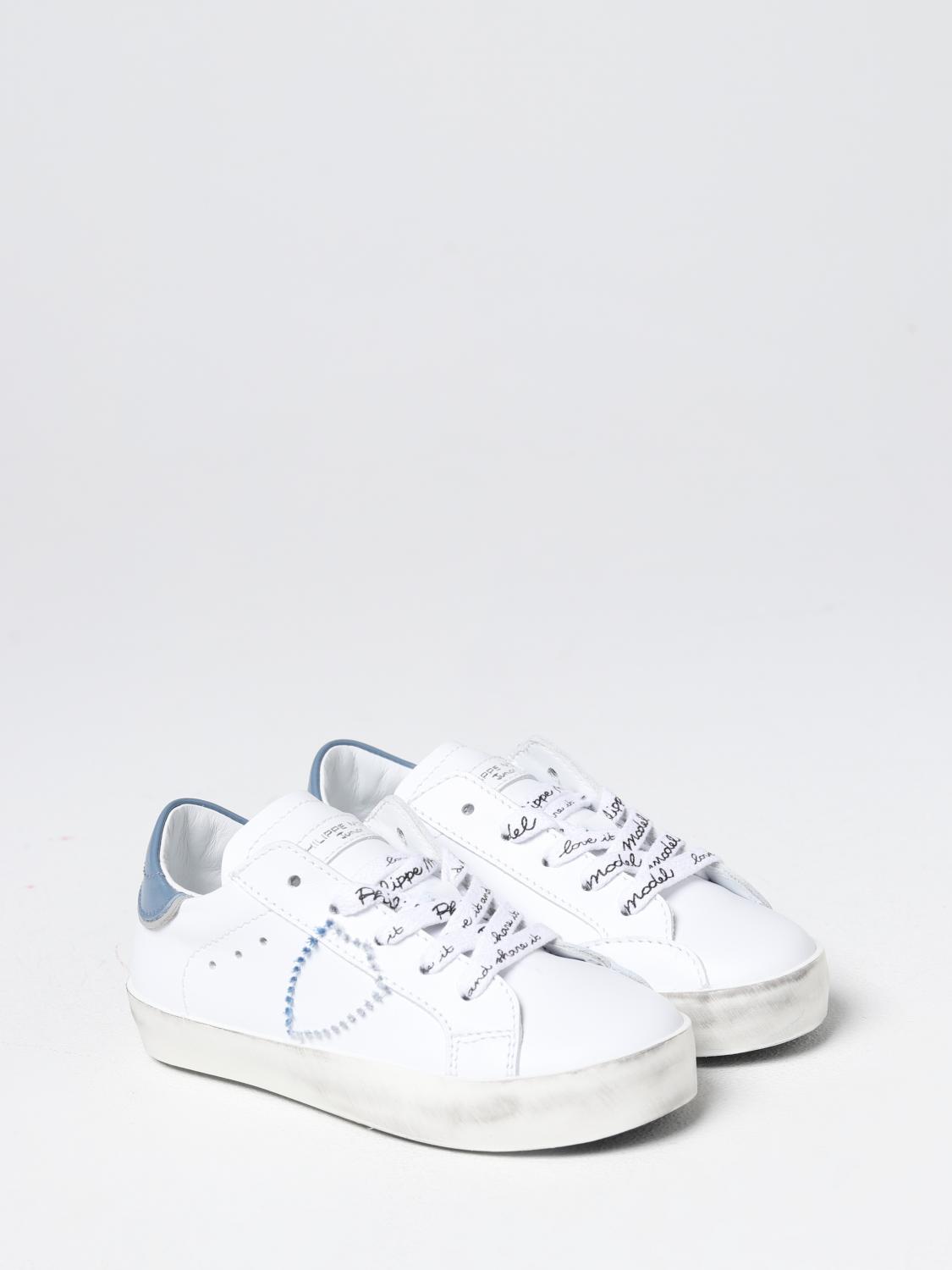 PHILIPPE MODEL JUNIOR ZAPATILLAS: Zapatos niños Philippe Model, Blanco - Img 2