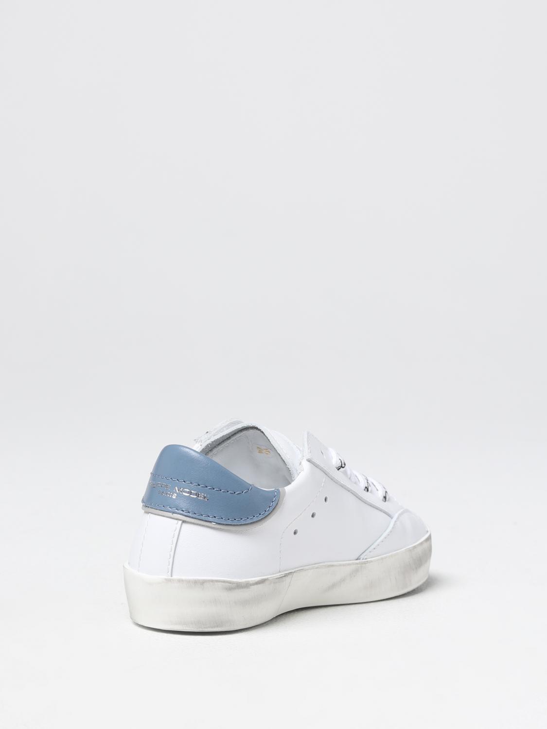 PHILIPPE MODEL JUNIOR ZAPATILLAS: Zapatos niños Philippe Model, Blanco - Img 3