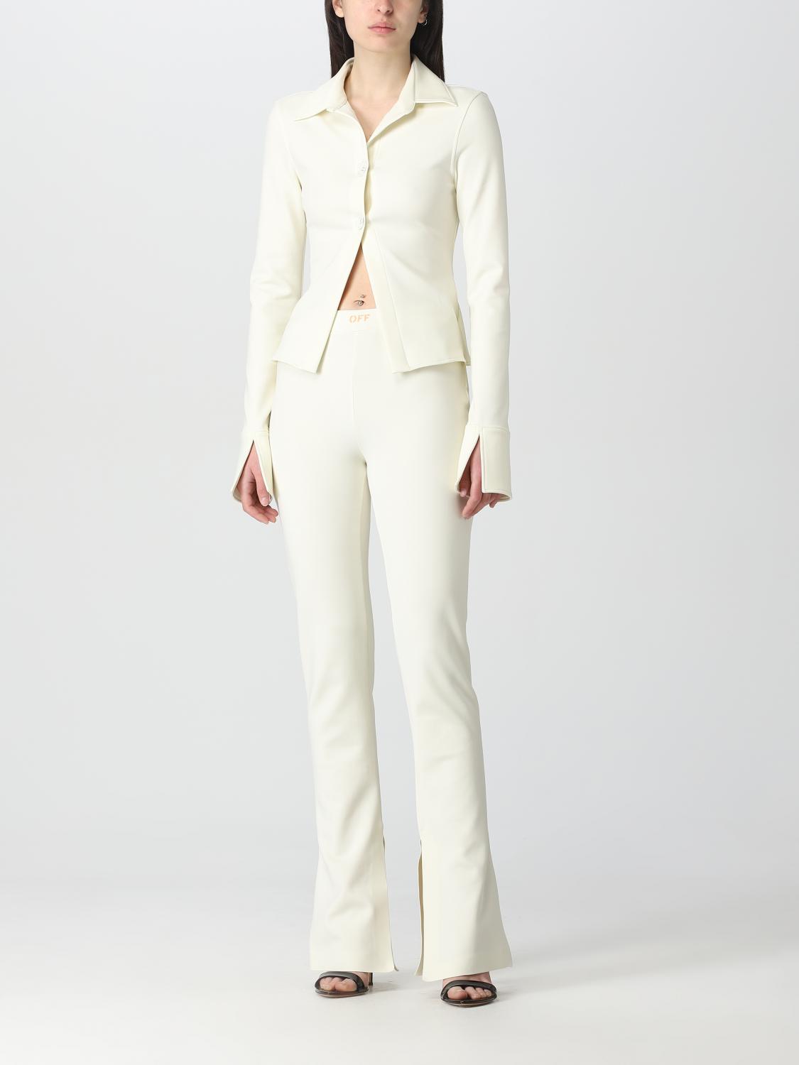 OFF-WHITE CAMISA: Camisa mujer Off-white, Blanco - Img 2