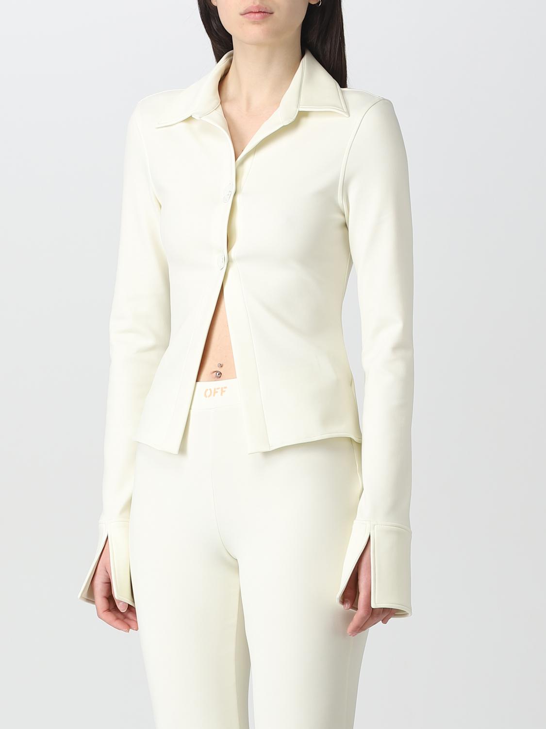 OFF-WHITE CAMISA: Camisa mujer Off-white, Blanco - Img 4