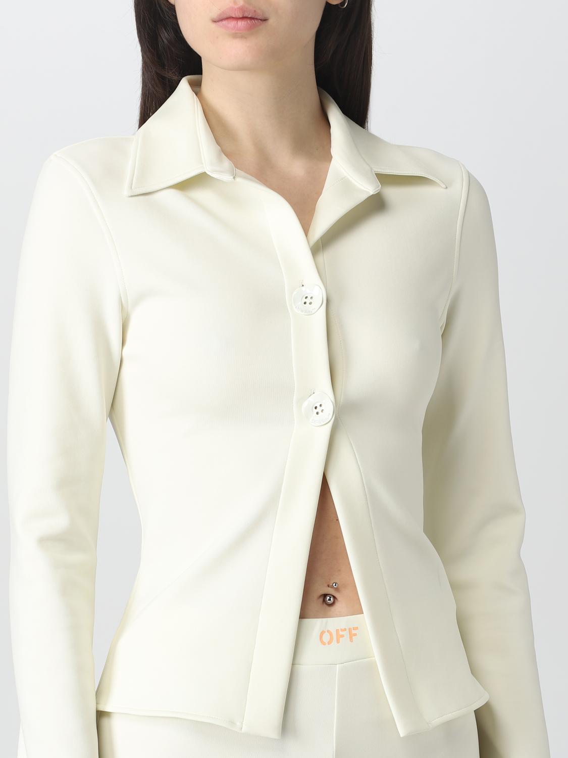 OFF-WHITE CAMISA: Camisa mujer Off-white, Blanco - Img 5