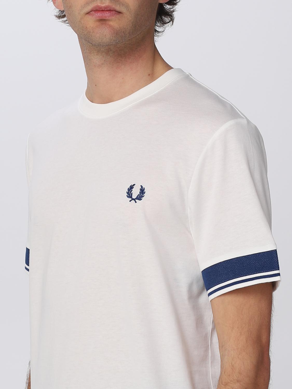 FRED PERRY T-SHIRT: T-shirt men Fred Perry, White - Img 3