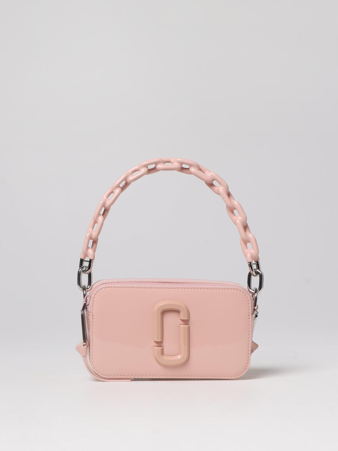 MARC JACOBS BORSA MINI: Borsa Snapshot Marc jacobs in pelle verniciata, Rosa - Img 1