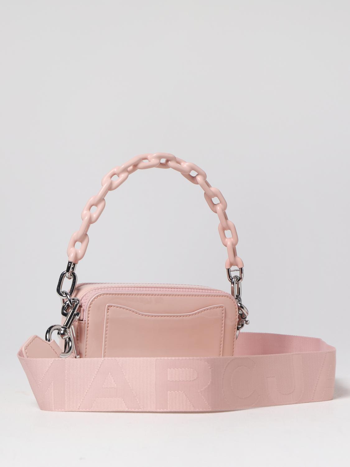 MARC JACOBS BORSA MINI: Borsa Snapshot Marc jacobs in pelle verniciata, Rosa - Img 2