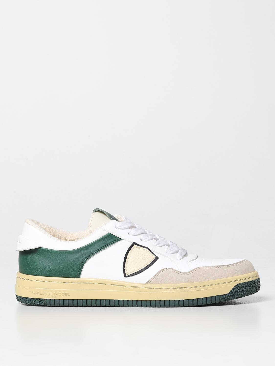 PHILIPPE MODEL SNEAKERS: Sneakers Lyon Philippe Model in pelle, Bianco 1 - Img 1