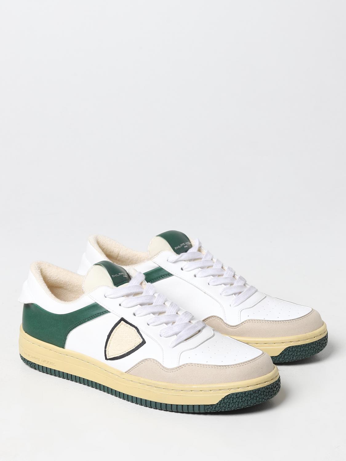 PHILIPPE MODEL SNEAKERS: Sneakers Lyon Philippe Model in pelle, Bianco 1 - Img 2