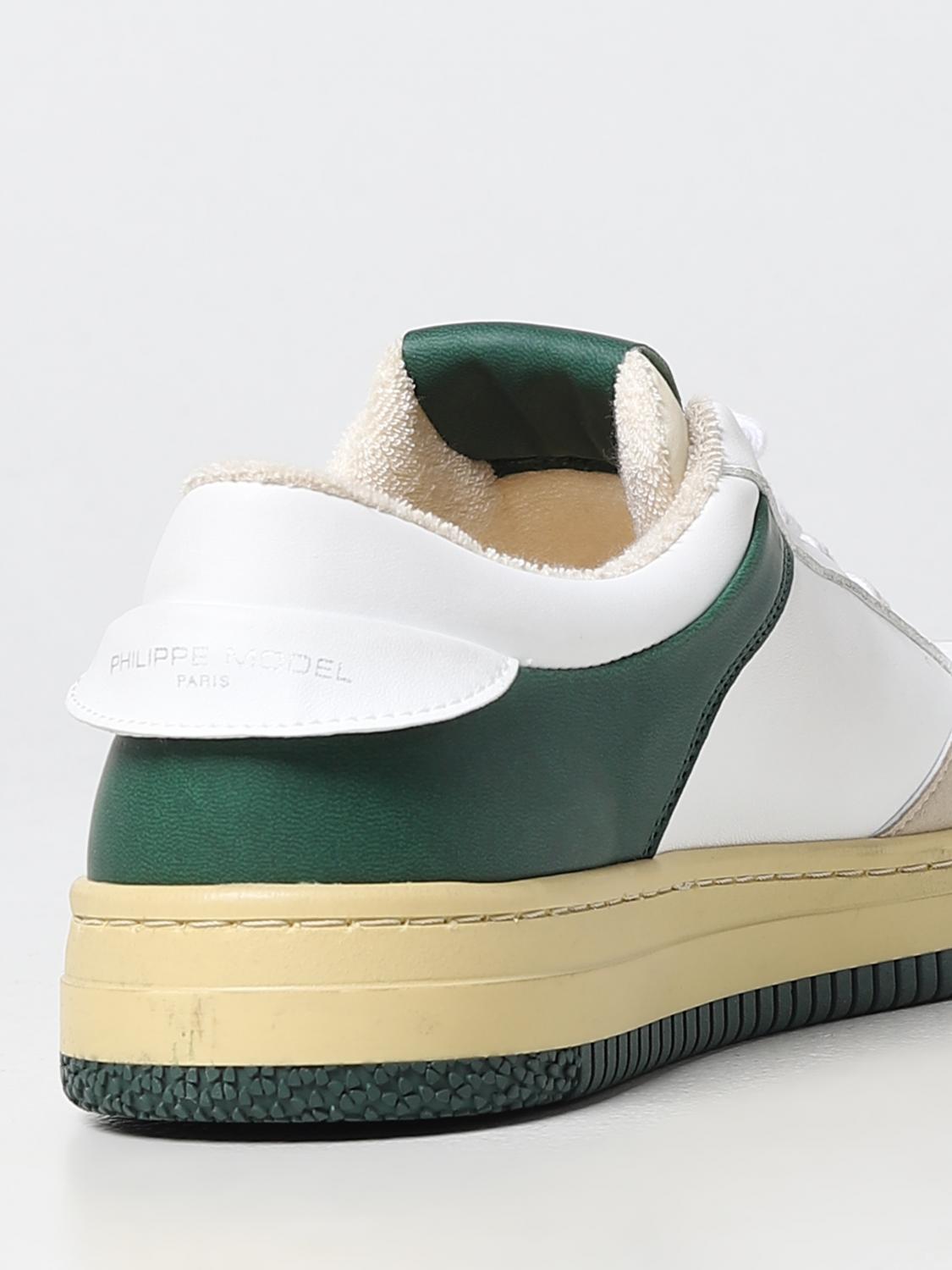 PHILIPPE MODEL SNEAKERS: Sneakers Lyon Philippe Model in pelle, Bianco 1 - Img 3