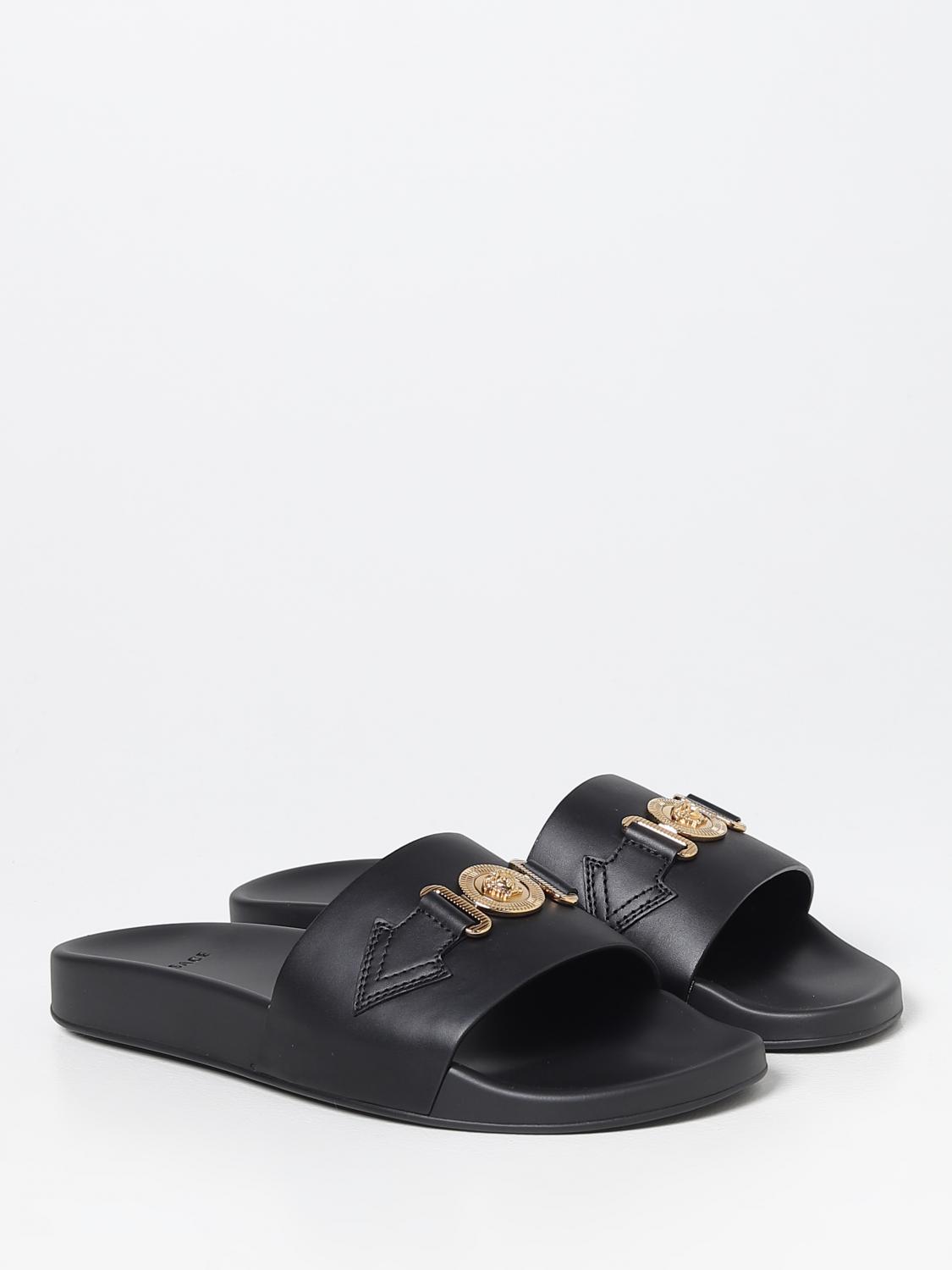 VERSACE ヴェルサーチ　メンズ　サンダル Versace サンダル メンズ - ブラック | 1004983DV46G | GIGLIO.COM