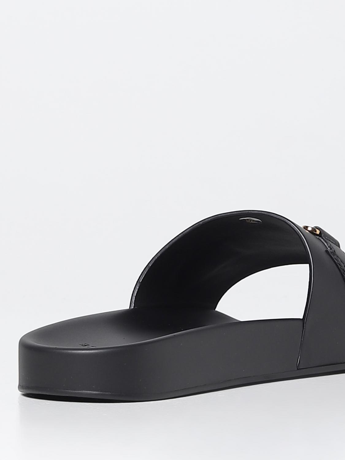 Versace サンダル メンズ - ブラック | 1004983DV46G | GIGLIO.COM