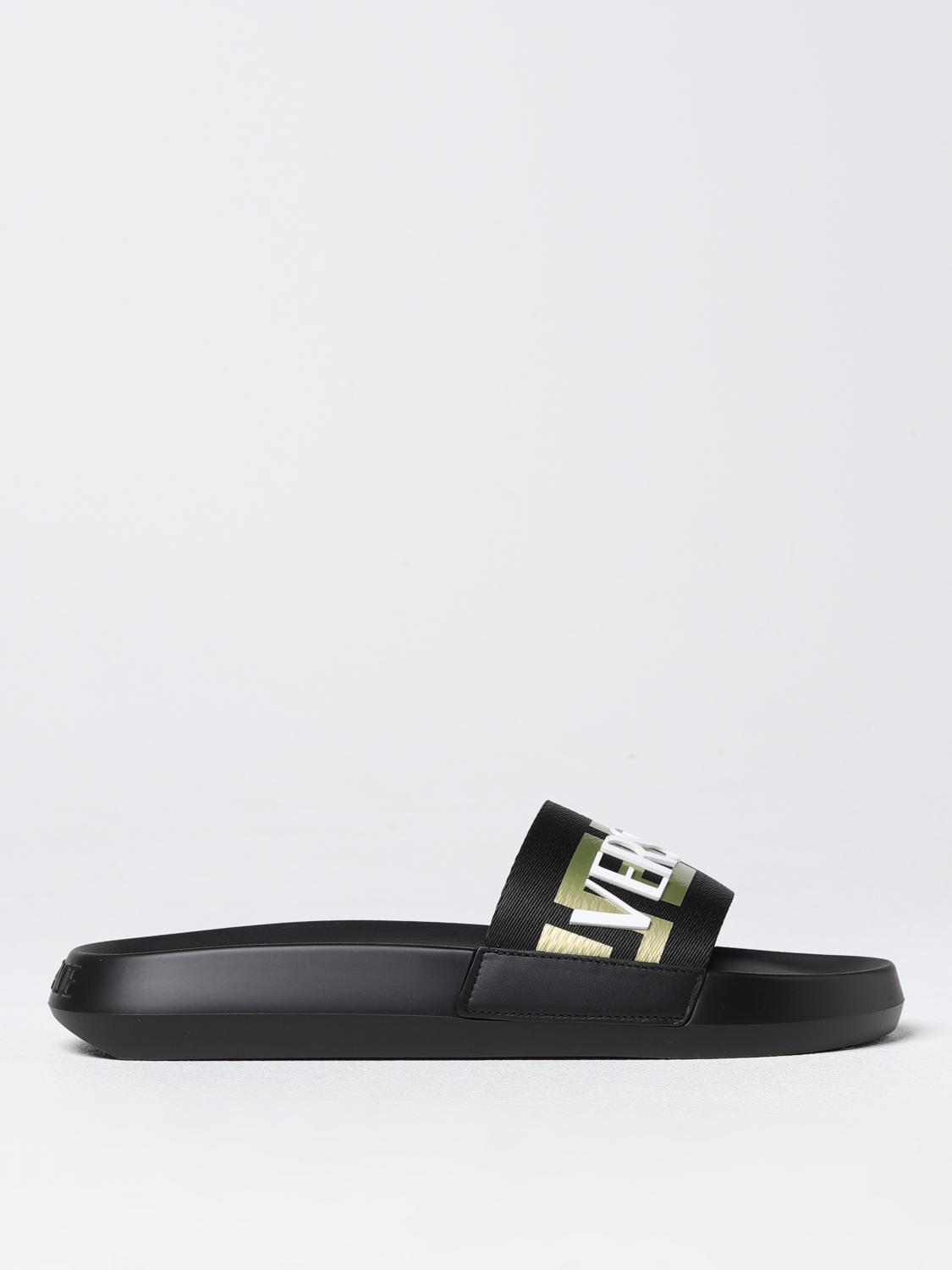 VERSACE 샌들: 샌들 남성 Versace, 블랙 - Img 1