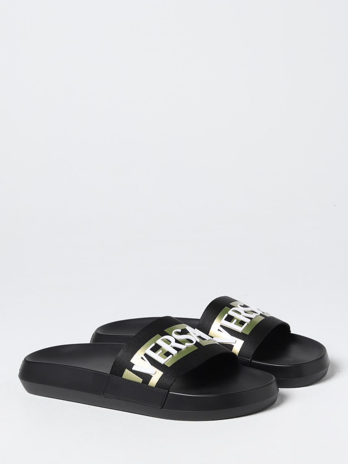 VERSACE 샌들: 샌들 남성 Versace, 블랙 - Img 2