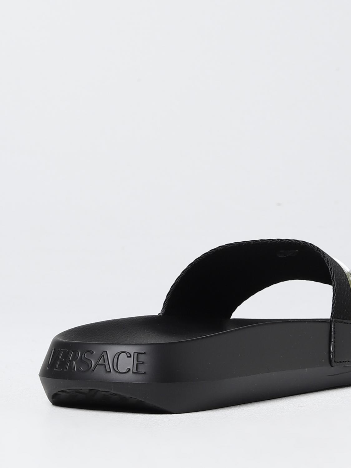 VERSACE 샌들: 샌들 남성 Versace, 블랙 - Img 3