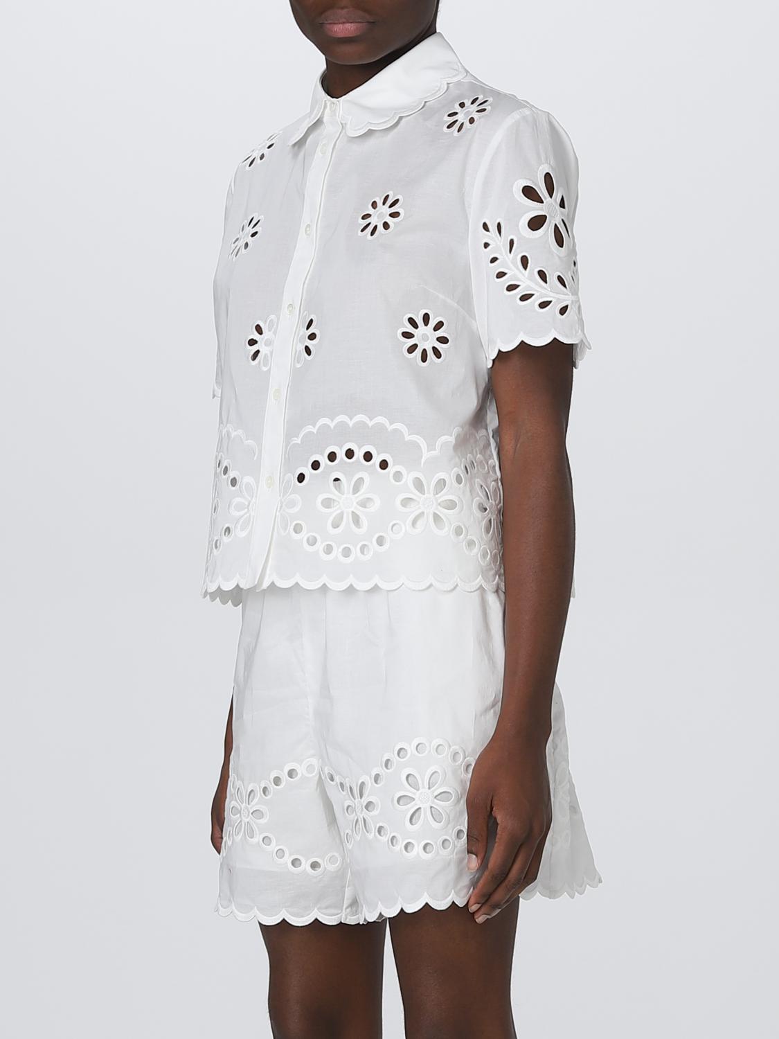 RED VALENTINO CAMISA: Top mujer Red Valentino, Blanco - Img 4