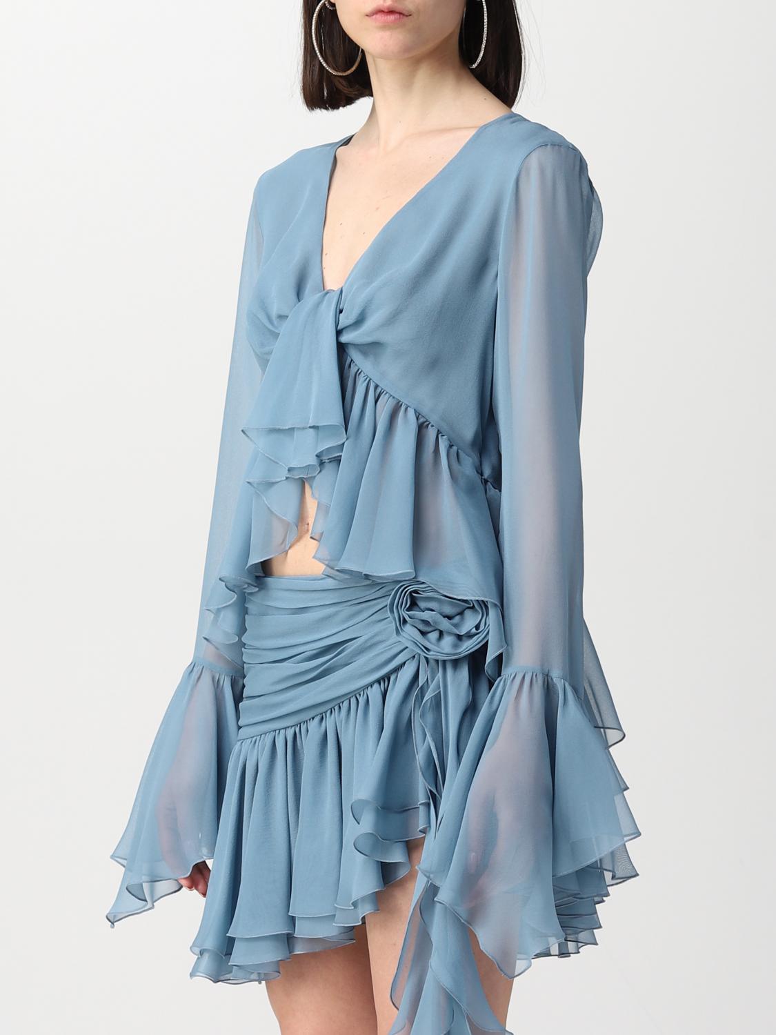 BLUMARINE TOP: Top femme Blumarine, Bleu - Img 4