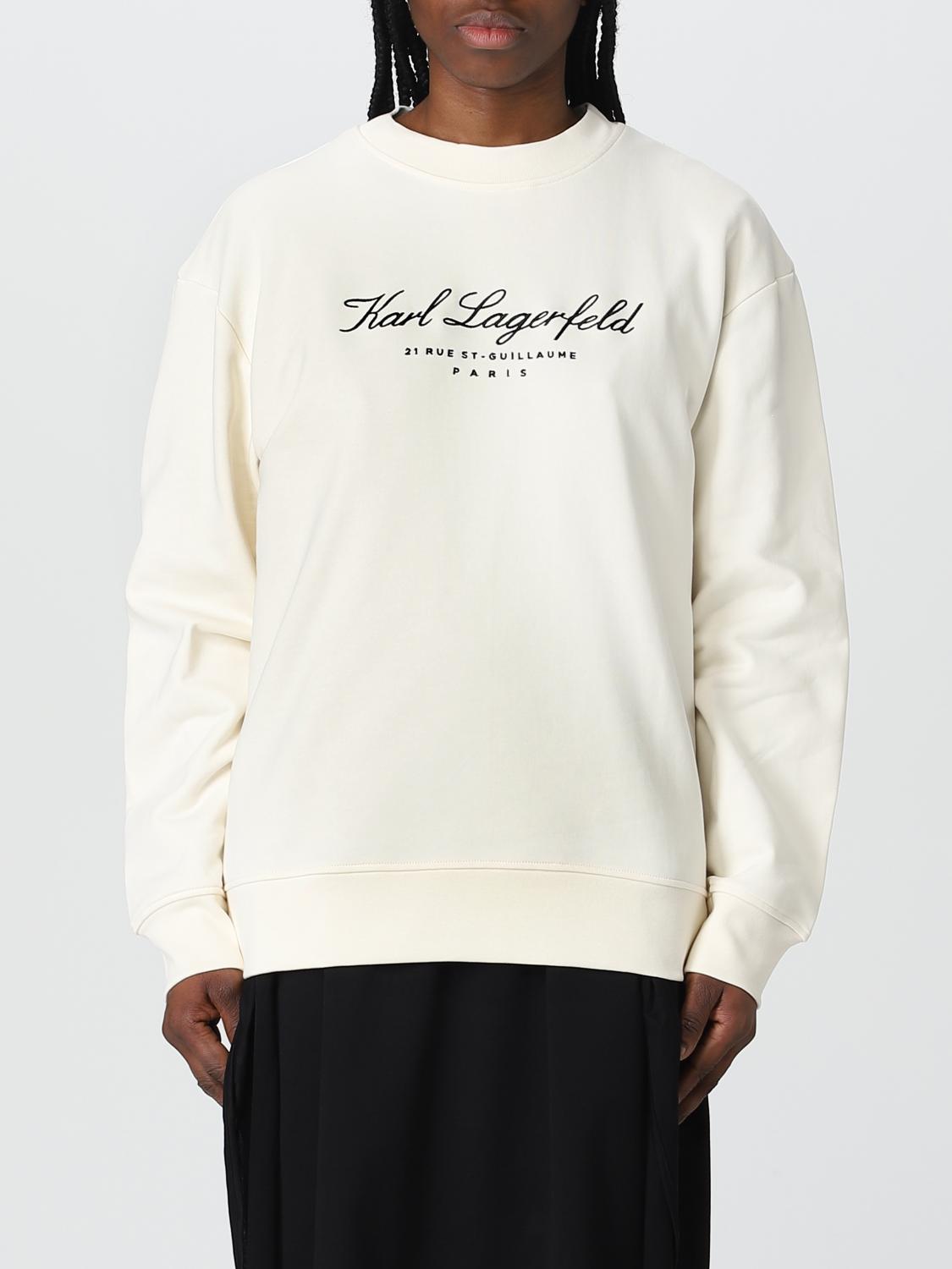 KARL LAGERFELD SWEATSHIRT: Sweatshirt woman Karl Lagerfeld, White - Img 1