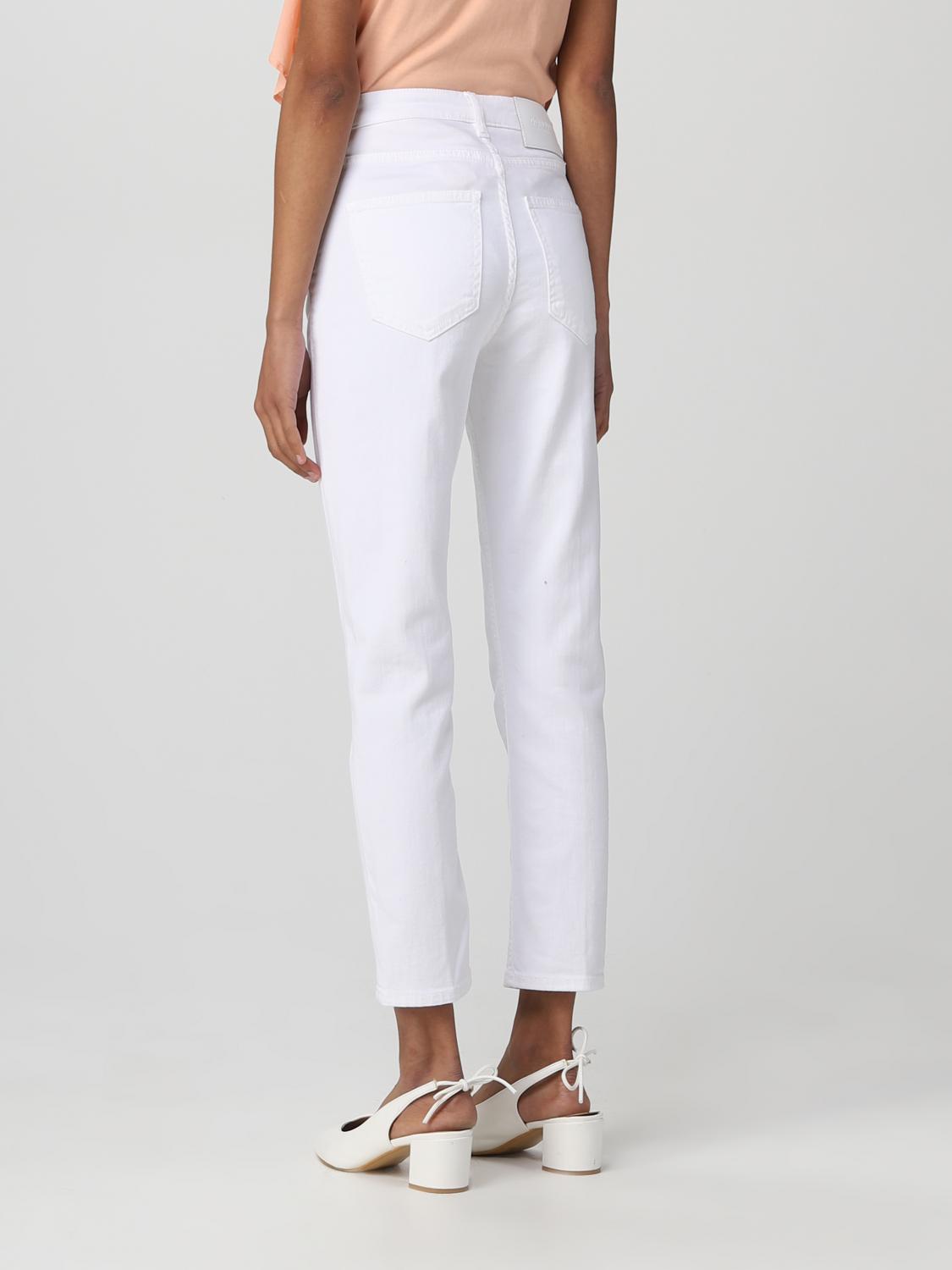 DONDUP PANTS: Dondup pants in stretch cotton, White - Img 2
