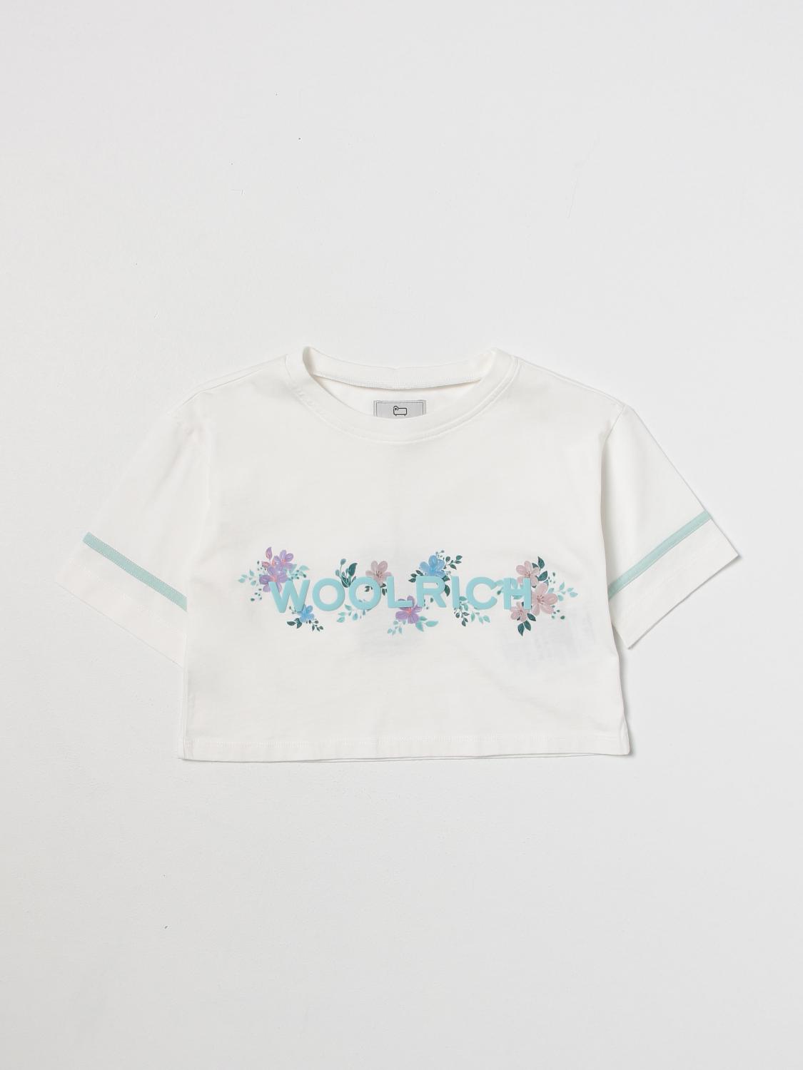 WOOLRICH T-SHIRT: T-shirt kids Woolrich, White - Img 1