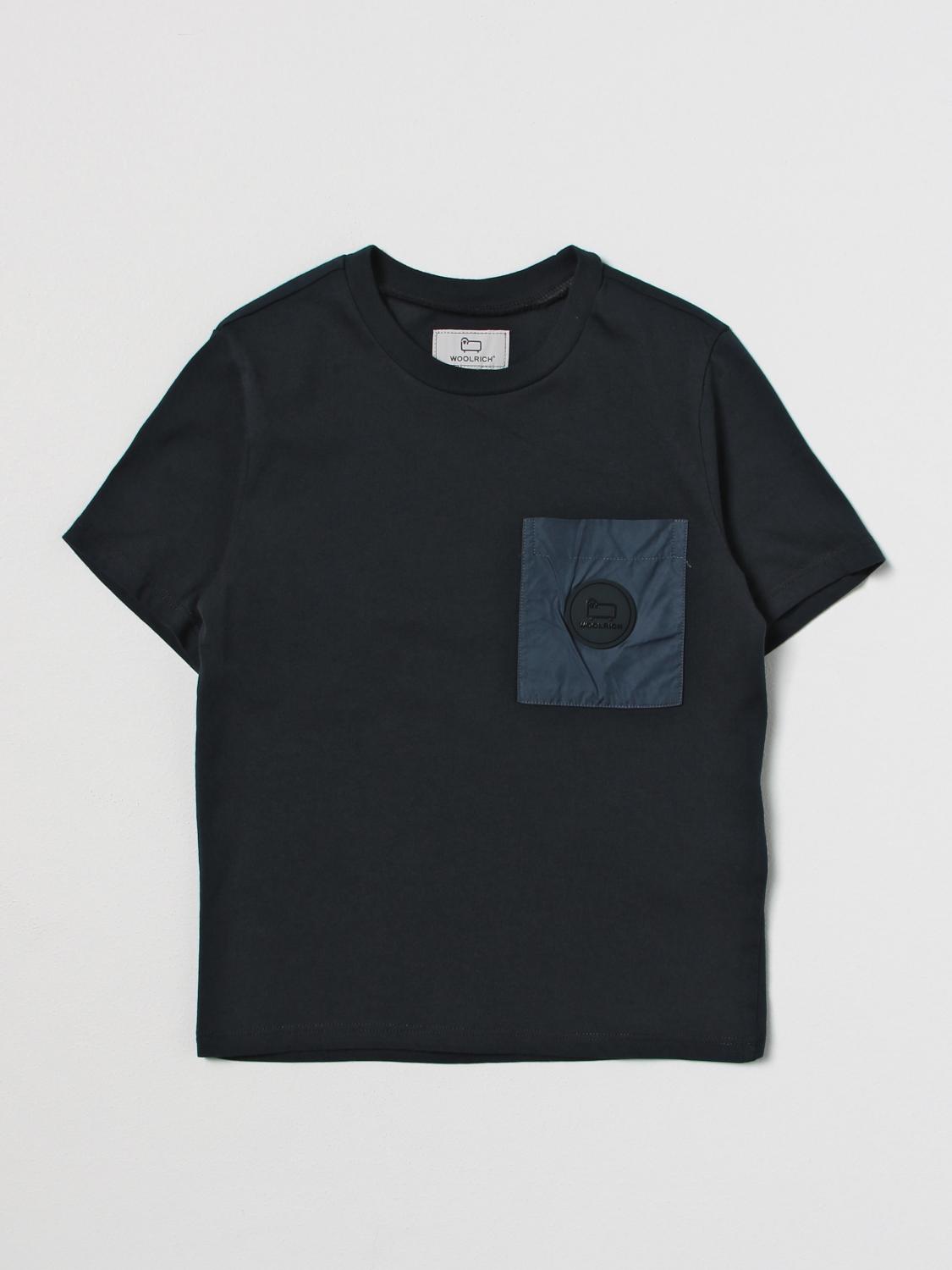 WOOLRICH CAMISETA: Camiseta niños Woolrich, Azul Oscuro - Img 1