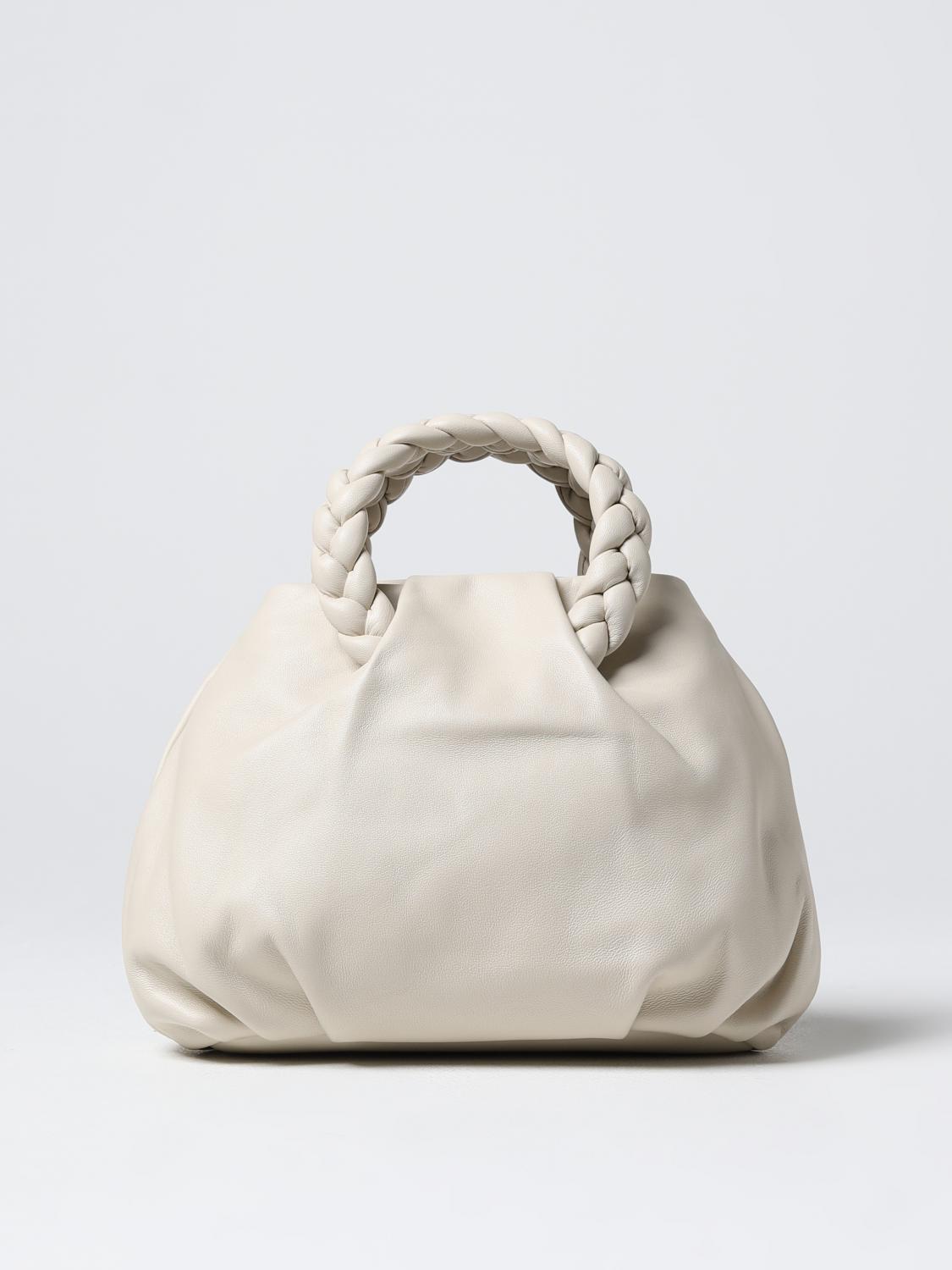 HEREU BORSA MINI: Borsa Bombon Hereu in pelle liscia, Bianco - Img 1