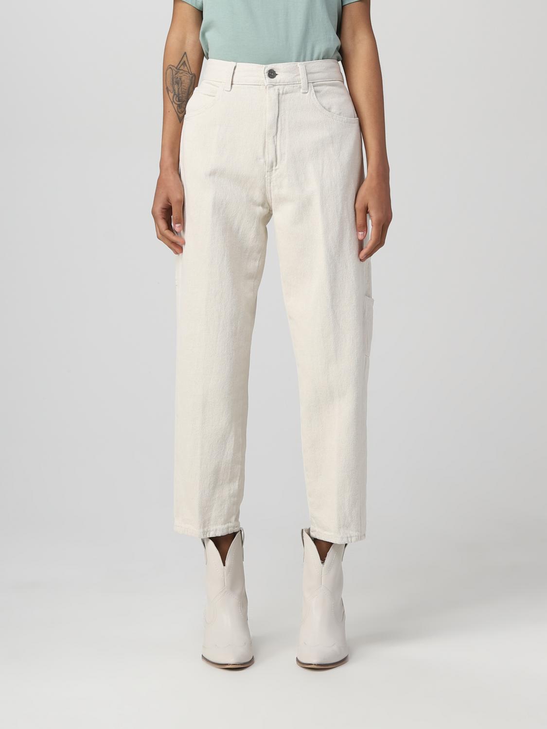 DONDUP PANTS: Dondup pants in cotton and hemp, Blue - Img 1