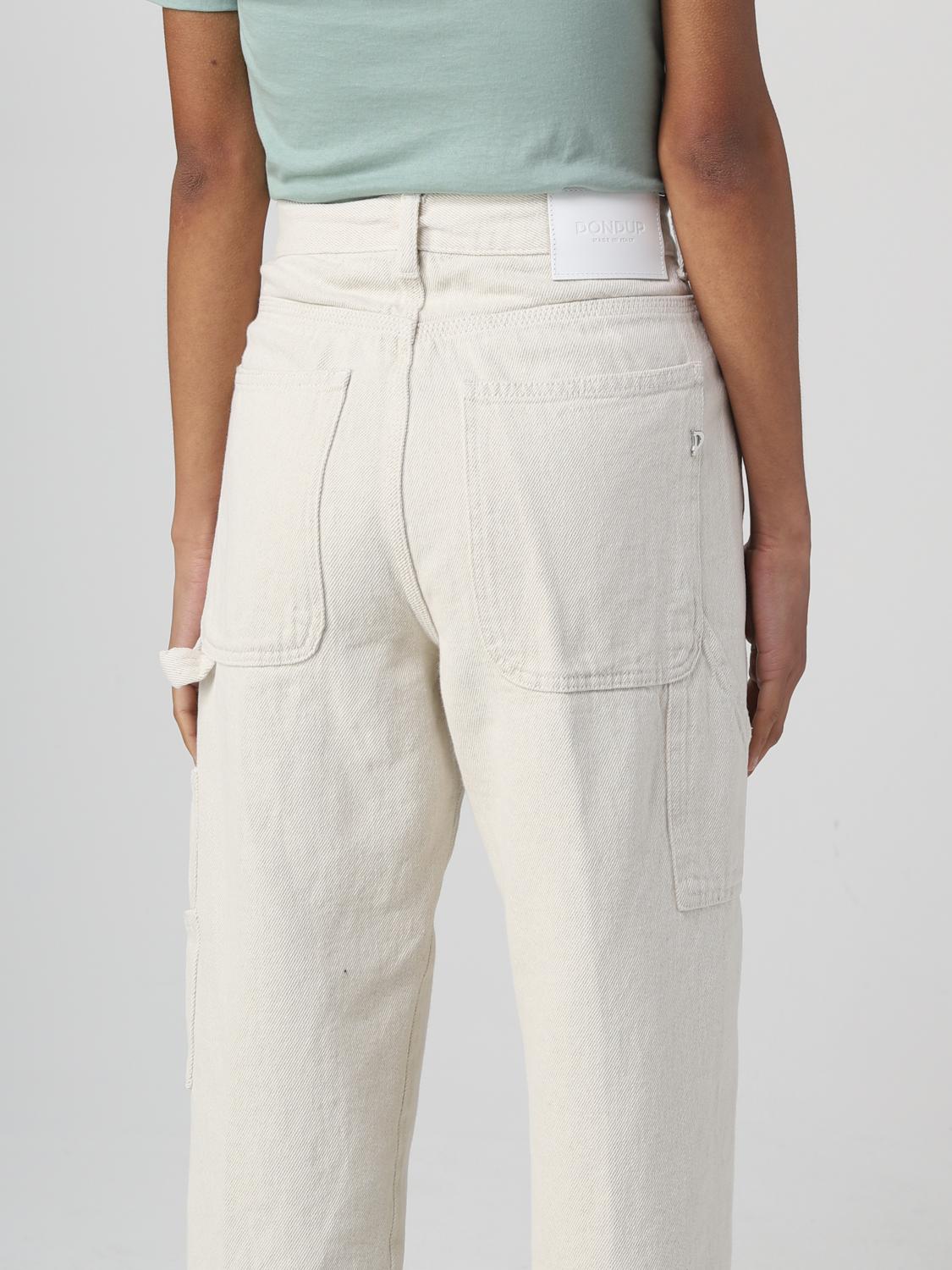 DONDUP PANTS: Dondup pants in cotton and hemp, Blue - Img 3