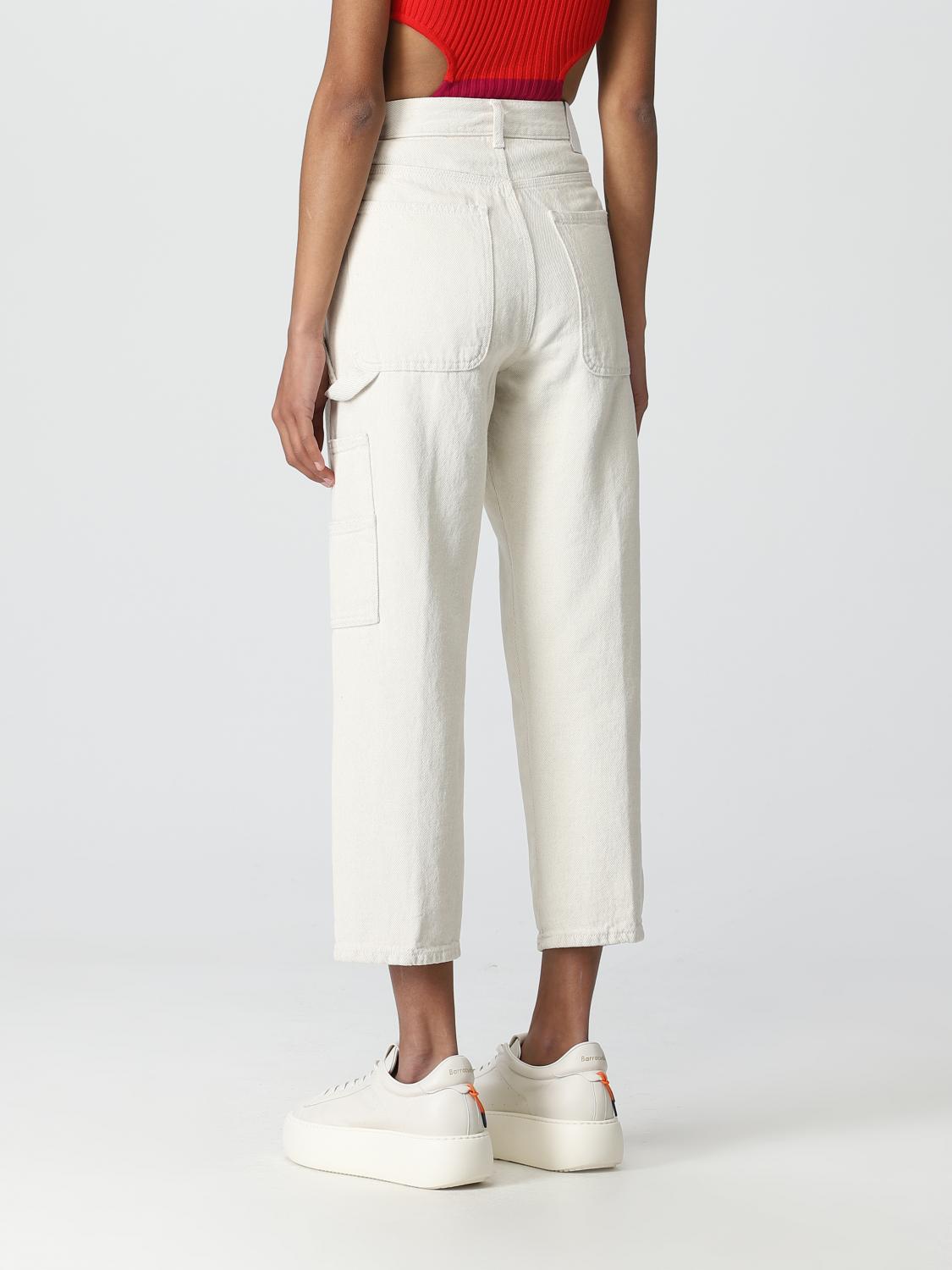 DONDUP PANTALONI: Pantalone Dondup in cotone e canapa, Panna - Img 2