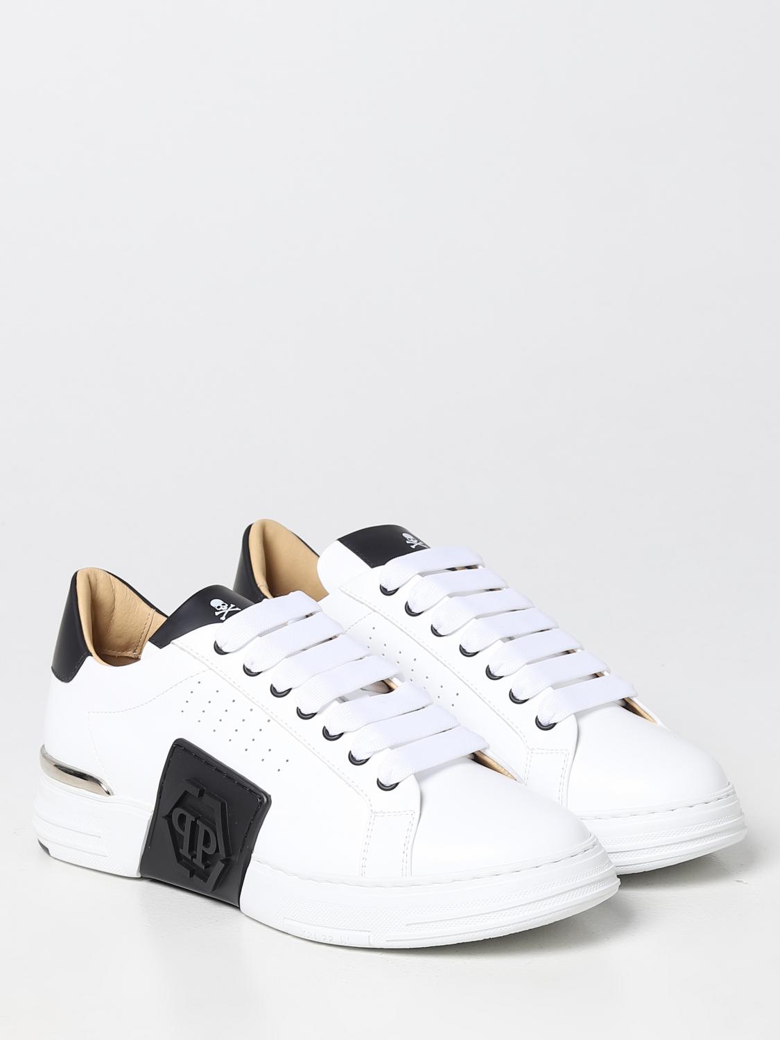 PHILIPP PLEIN SNEAKERS: Sneakers Philipp Plein in pelle, Bianco - Img 2
