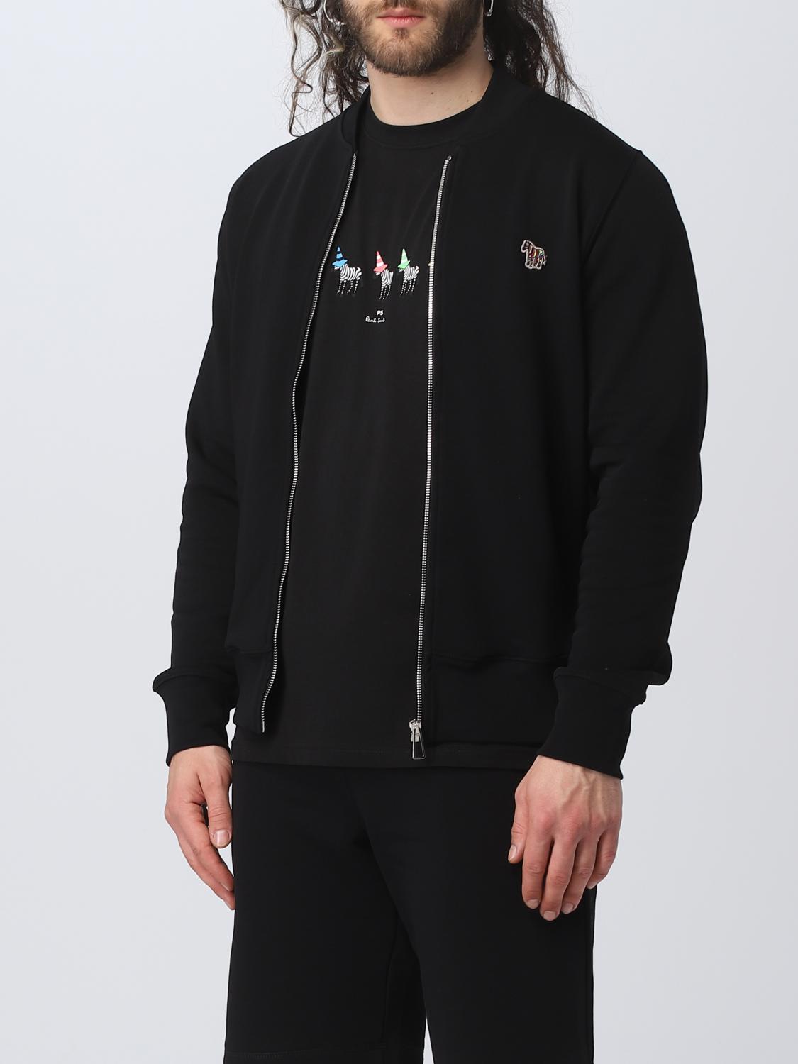 PS PAUL SMITH CHAQUETA: Cazadora bomber Ps Paul Smith de algodón, Negro - Img 4