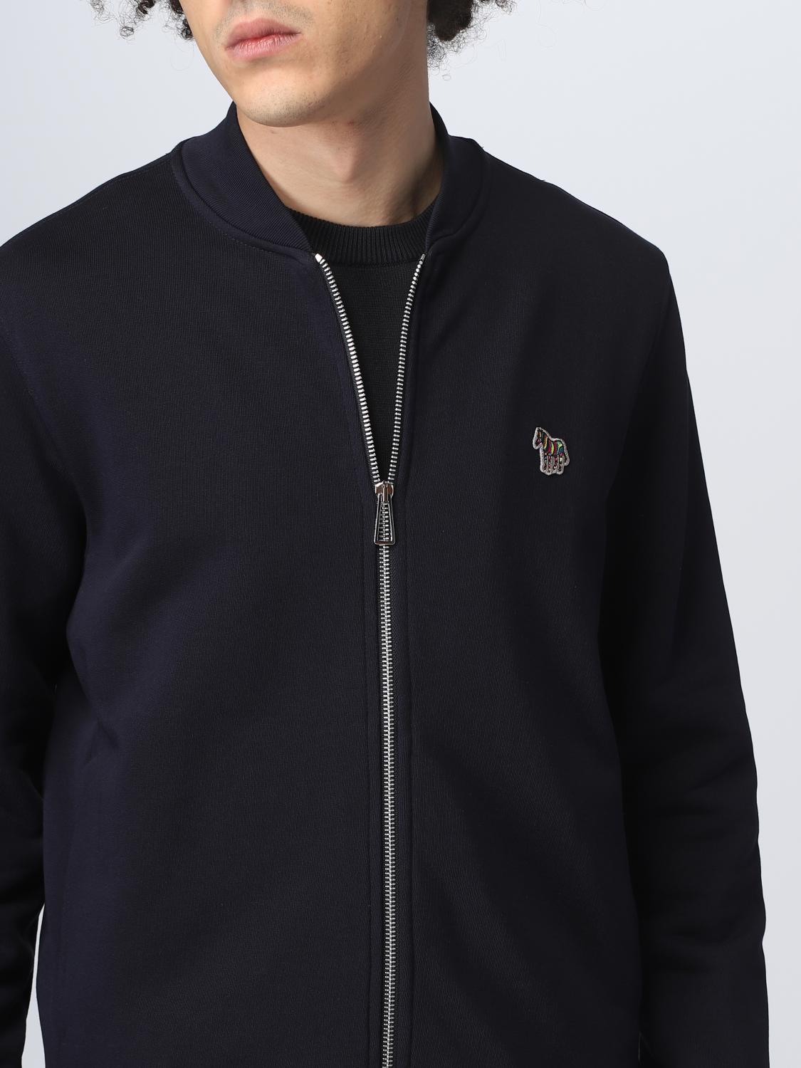PS PAUL SMITH CHAQUETA: Cazadora bomber Ps Paul Smith de algodón, Azul Oscuro - Img 4