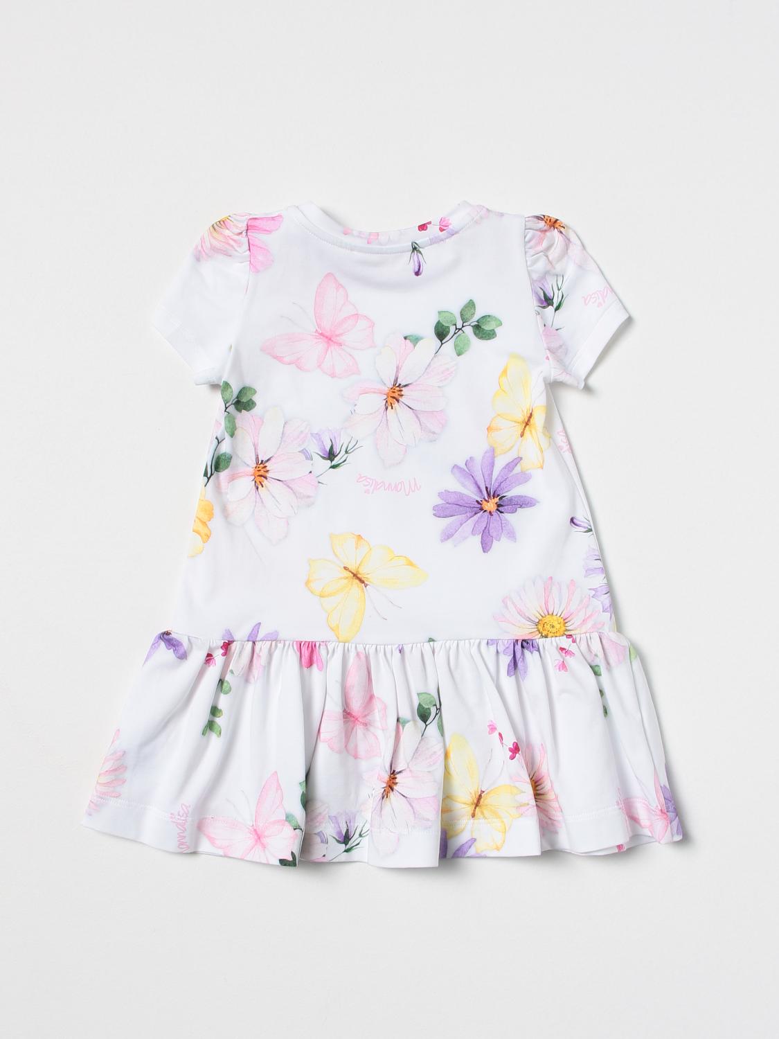 MONNALISA VESTIDO: Vestido niños Monnalisa, Blanco - Img 2