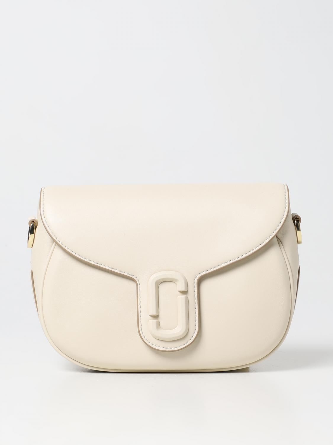 MARC JACOBS BORSA A SPALLA: Borsa Do The Messenger Marc Jacobs in pelle, Bianco - Img 1
