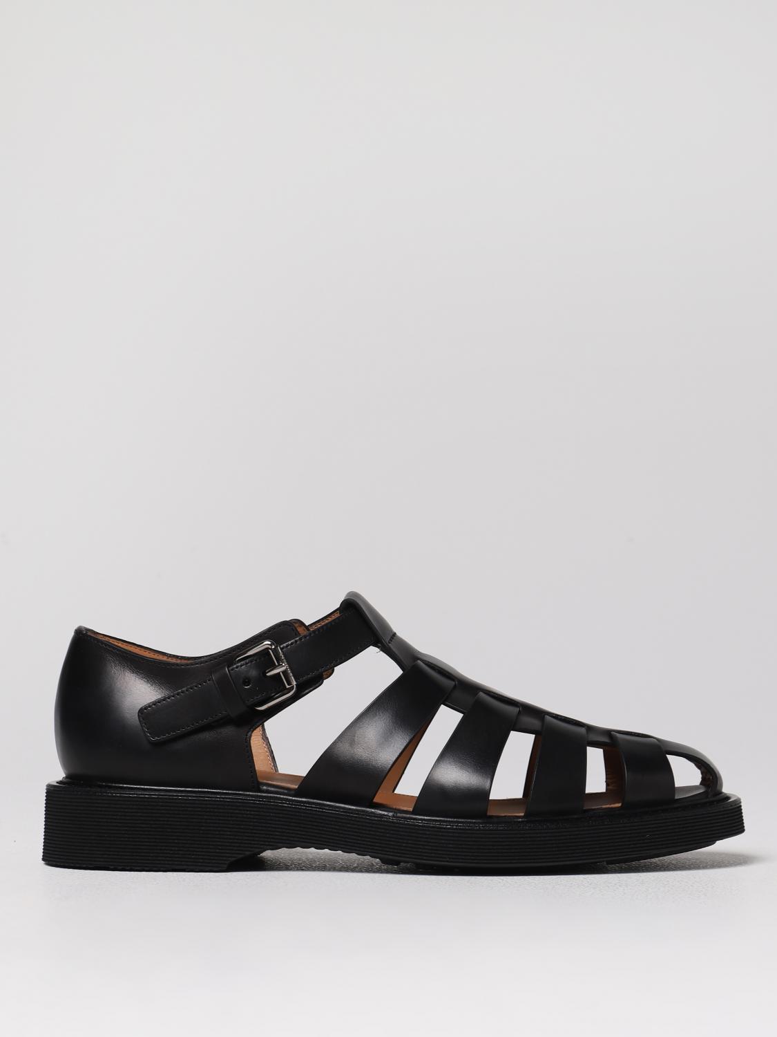 サンダル CHURCH'S Men Sandals Black EX00249AGX F0AAB CHURCH'S: Sandals men - Black | Church's sandals EX00249AGX
