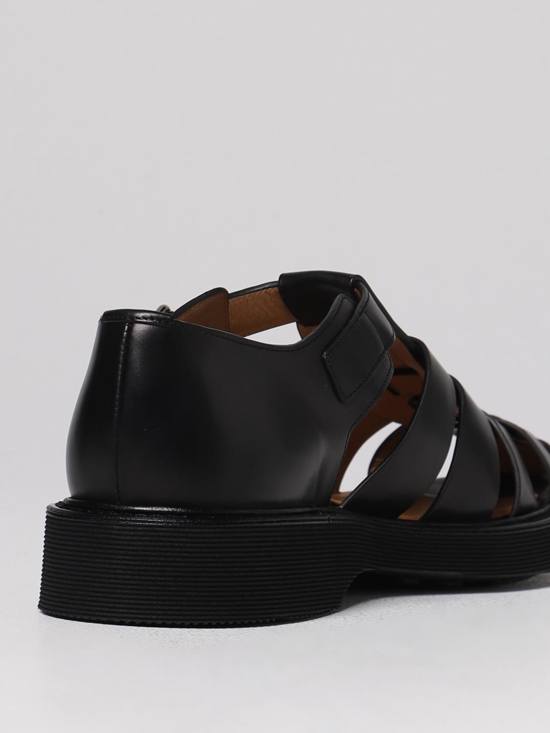 CHURCH'S: Sandals men - Black | Church's sandals EX00249AGX
