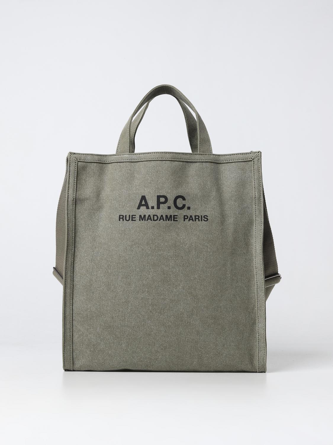 A.P.C. SAC CABAS: Sac porté main femme A.P.C., Vert - Img 1