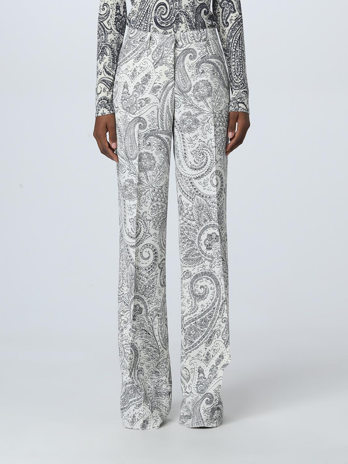 ETRO PANTALONES: Pantalón mujer Etro, Blanco - Img 1