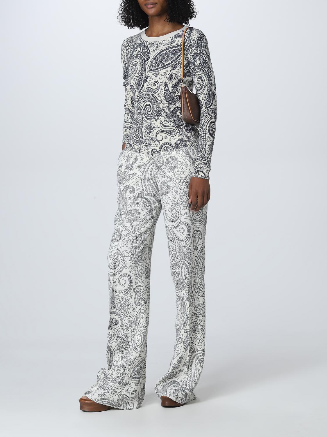 ETRO PANTALONES: Pantalón mujer Etro, Blanco - Img 2