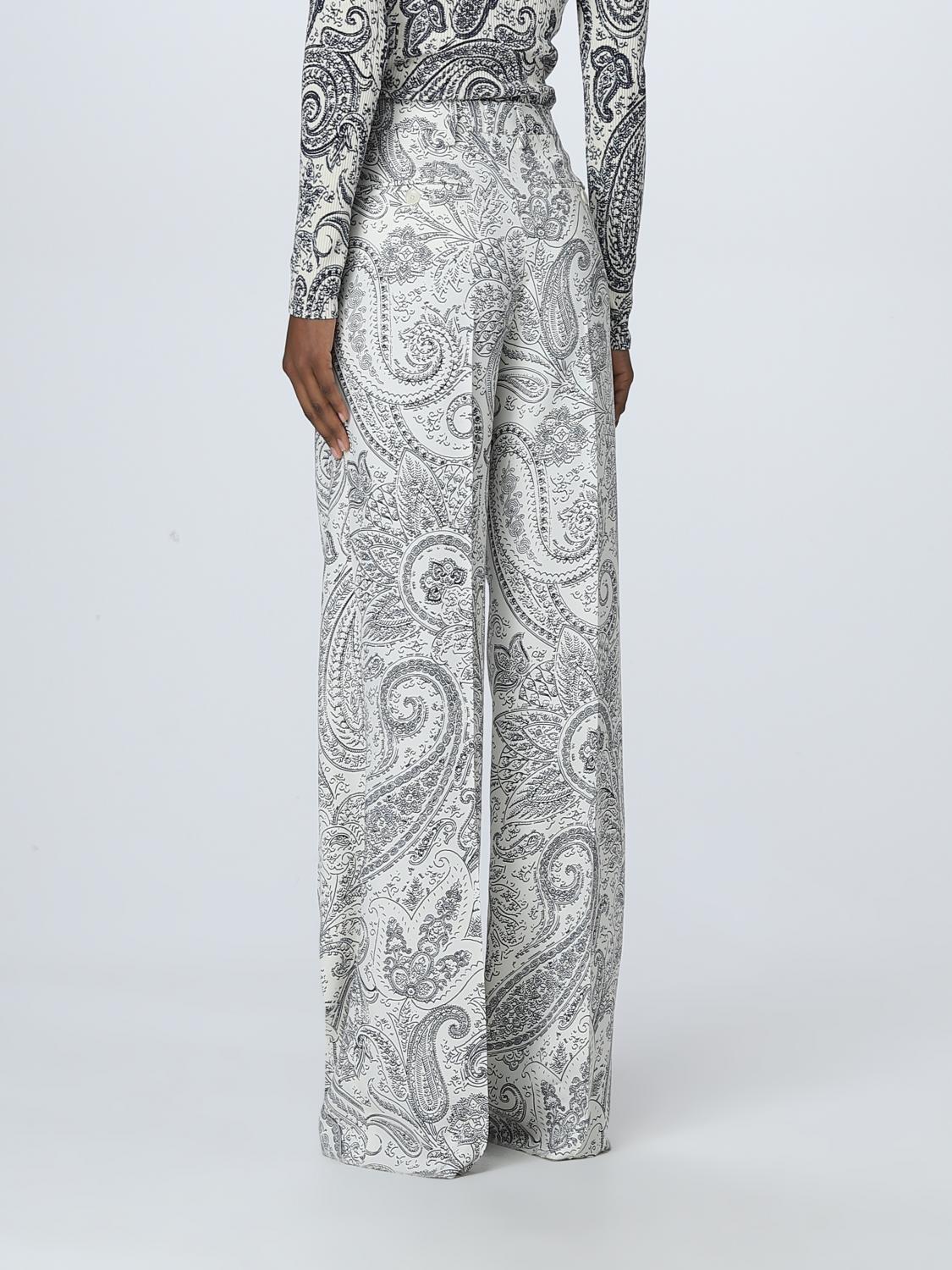 ETRO PANTALONES: Pantalón mujer Etro, Blanco - Img 3