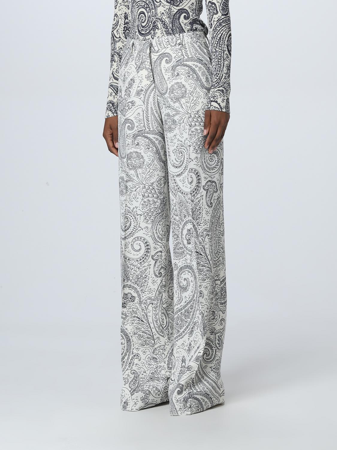 ETRO PANTALONES: Pantalón mujer Etro, Blanco - Img 4