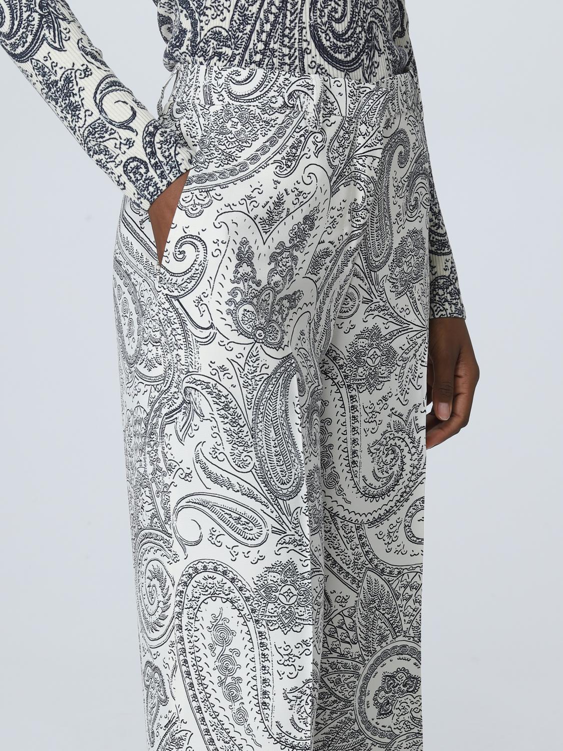 ETRO PANTALONES: Pantalón mujer Etro, Blanco - Img 5