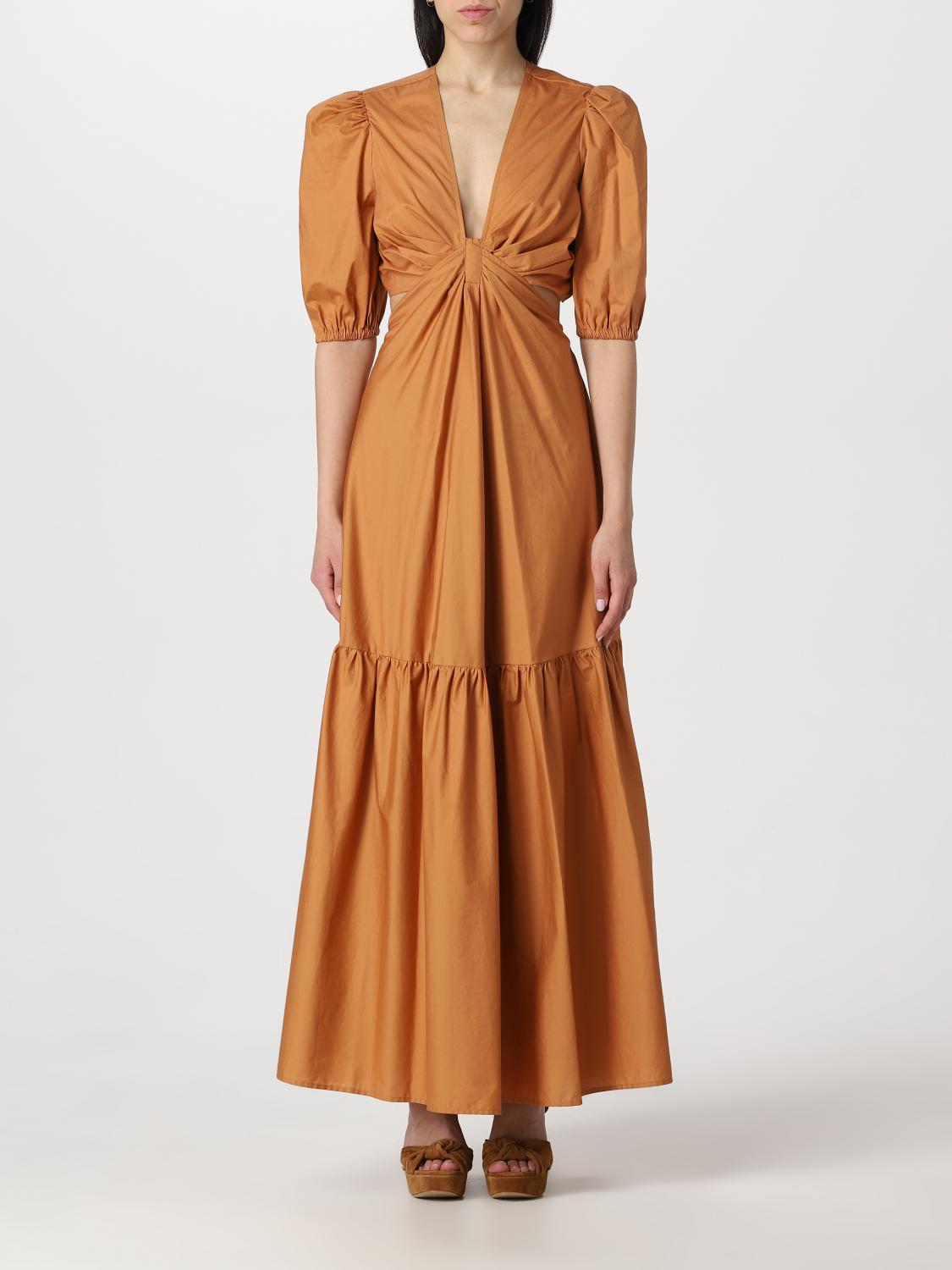 TWINSET: Abito in popeline Mattone Abito Twinset 231TT2044