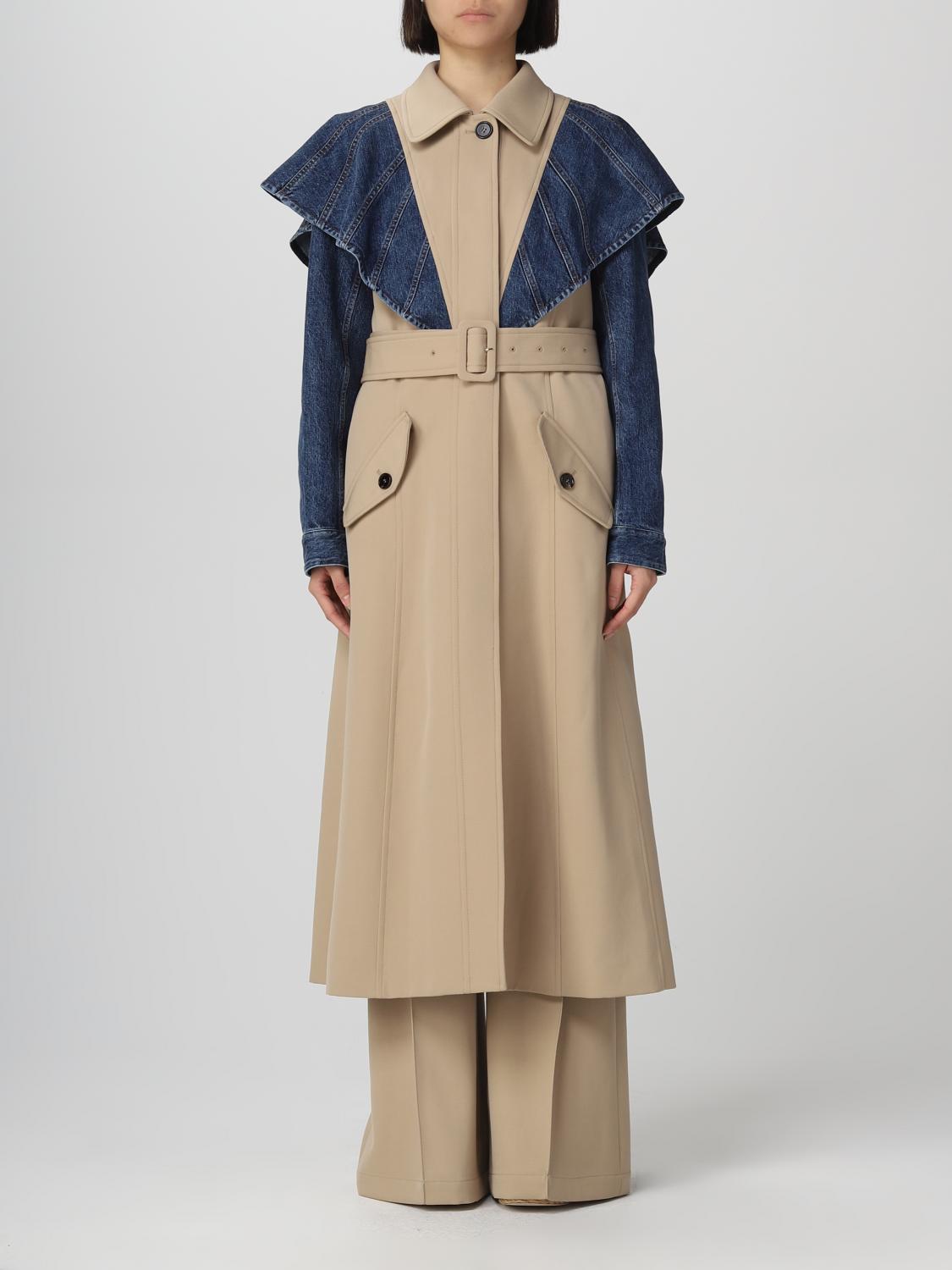 CHLOÉ COAT: Coat woman ChloÉ, Beige - Img 1