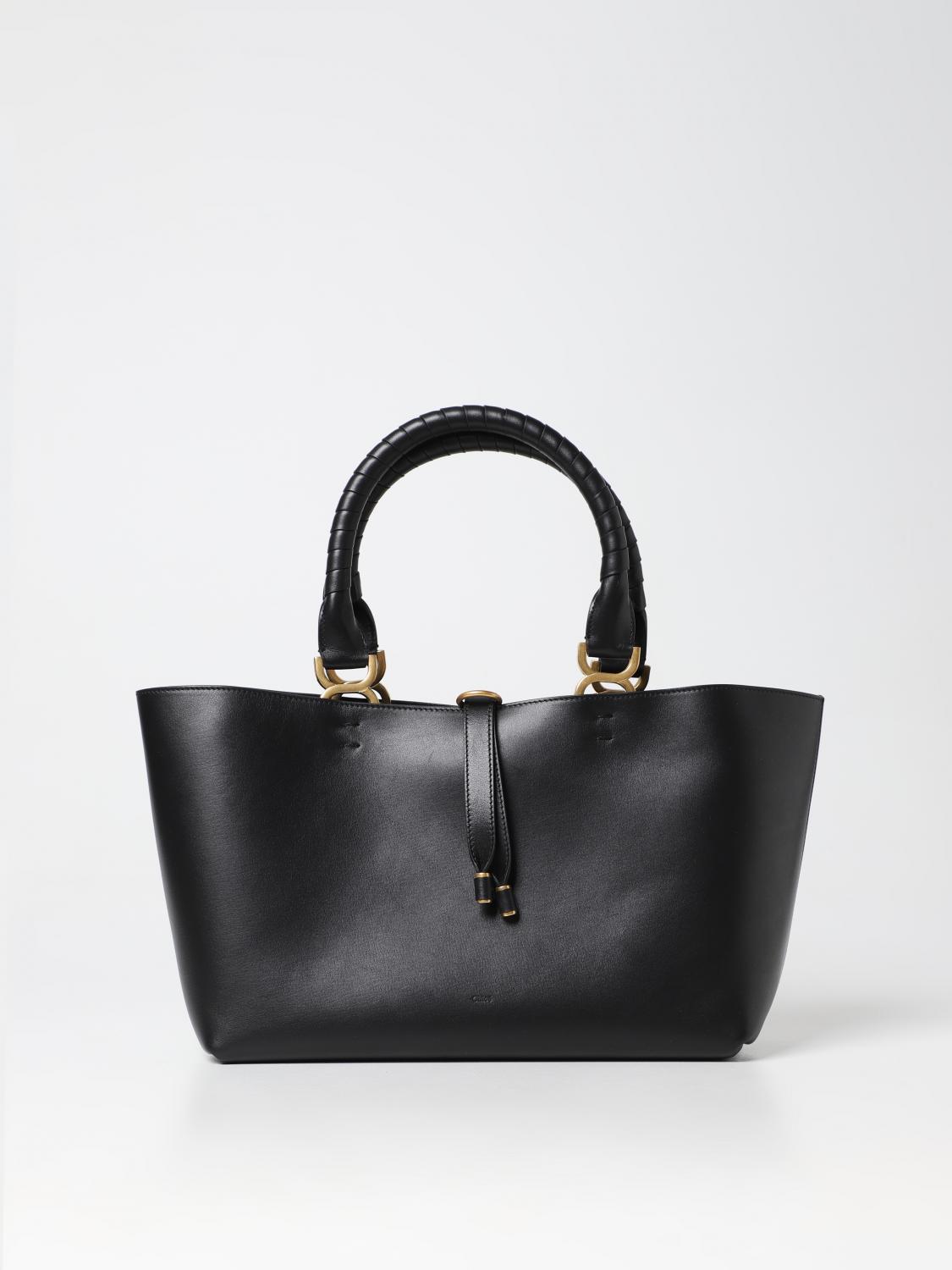 CHLOÉ HANDBAG: Marcie Chloé bag in leather, Black - Img 1