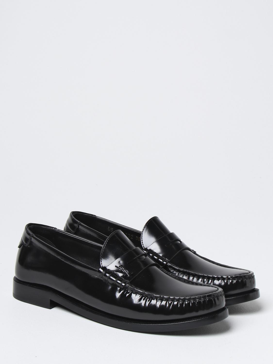 SAINT LAURENT MOCASSINI: Mocassino Le Loafer Saint Laurent in pelle, Nero - Img 2