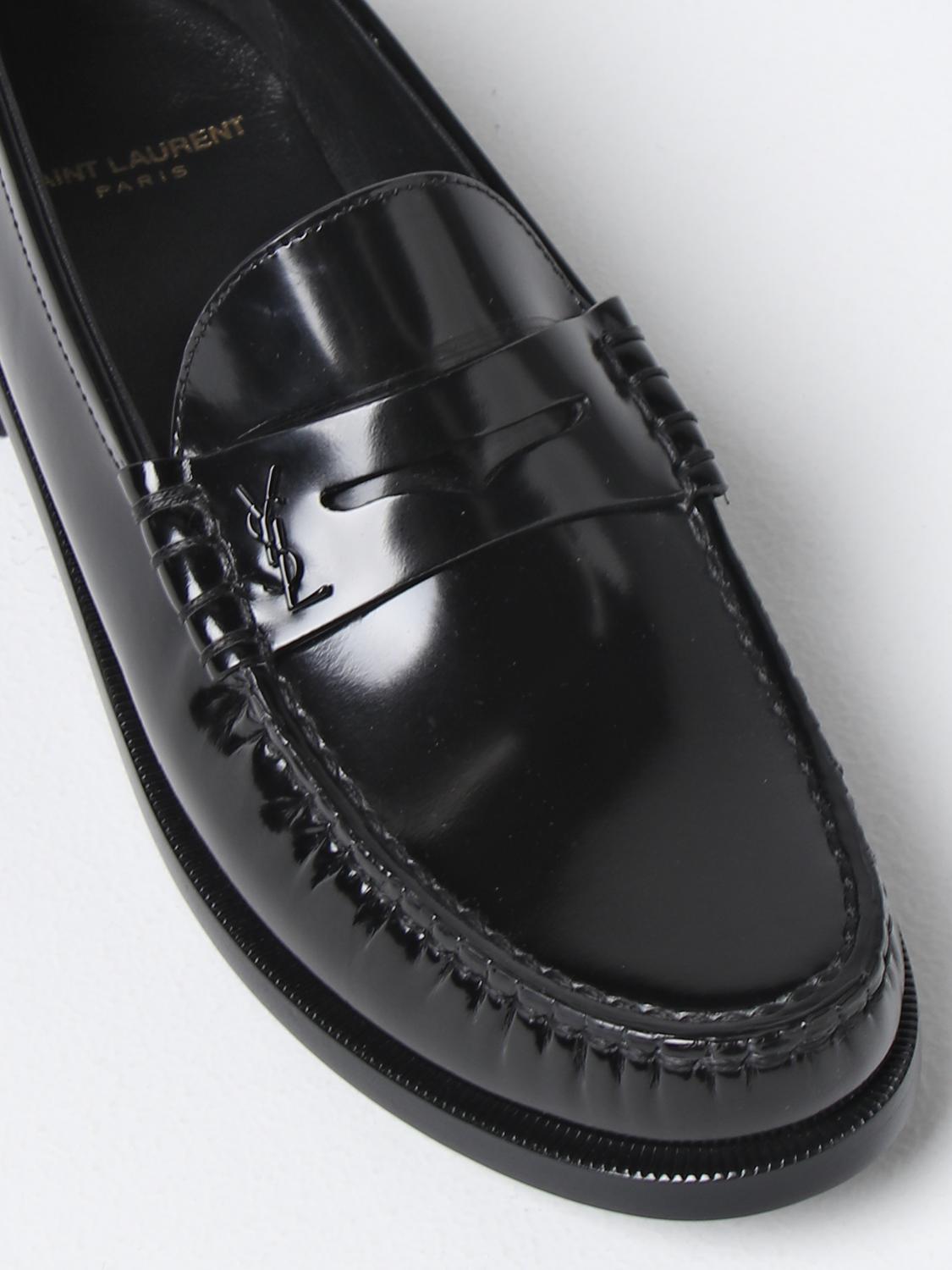 SAINT LAURENT MOCASSINI: Mocassino Le Loafer Saint Laurent in pelle, Nero - Img 4