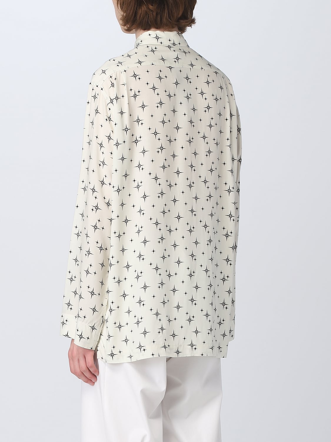 LANEUS CAMICIA: Camicia Fireworks Laneus in viscosa, Bianco - Img 3